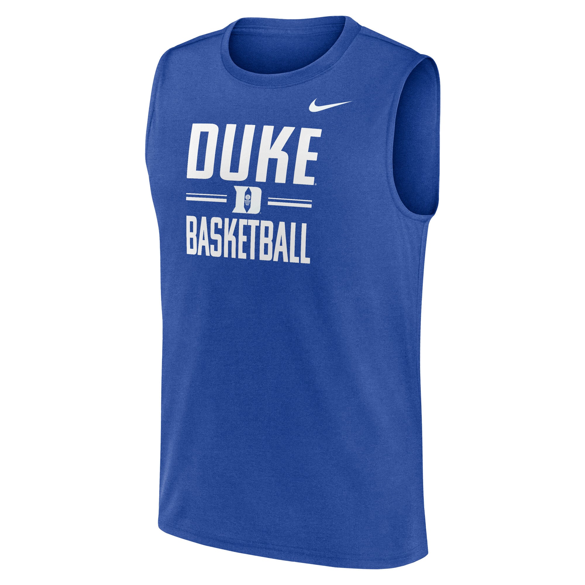 T-shirt sans manches Nike Royal Duke Blue Devils Courtside Legend pour homme
