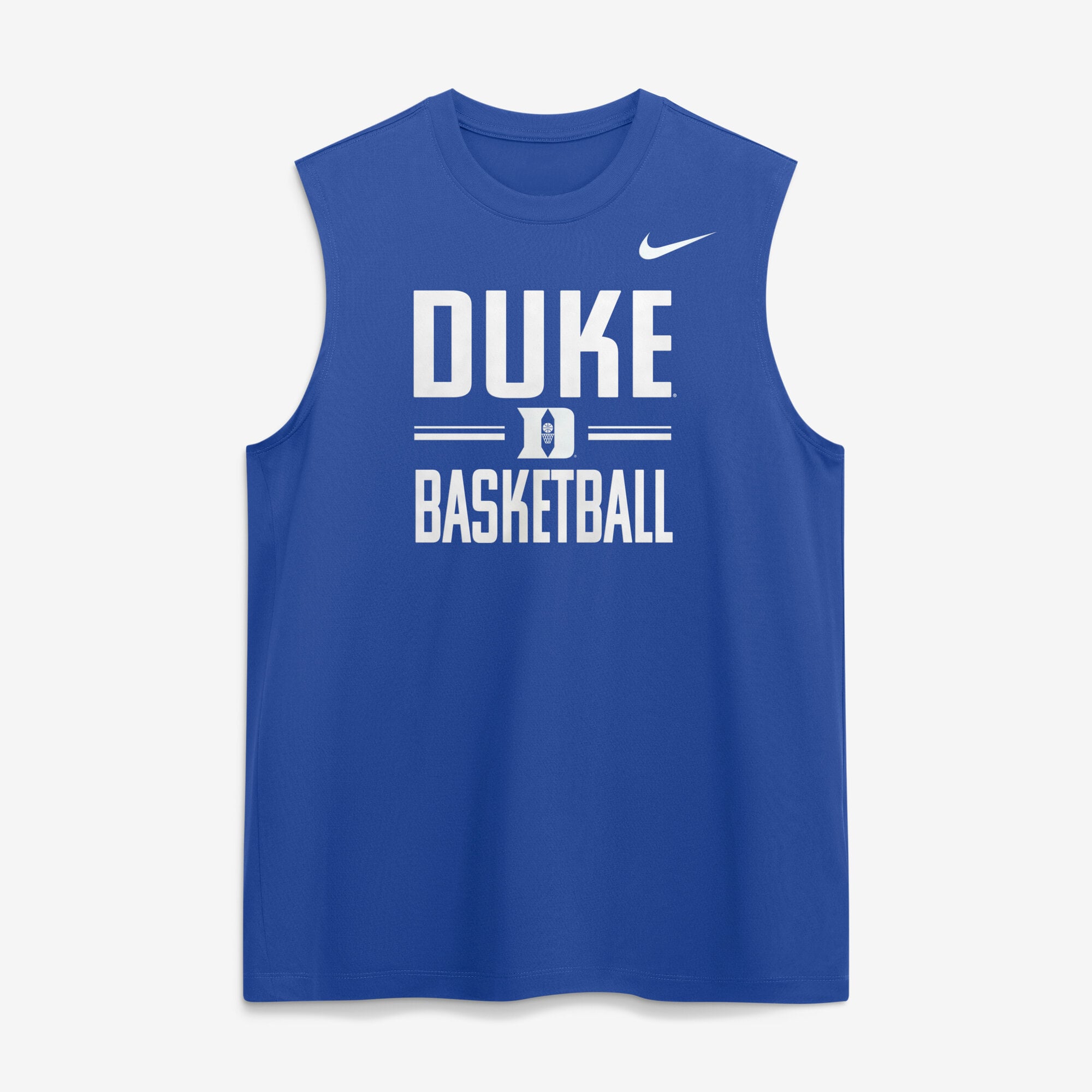 T-shirt sans manches Nike Royal Duke Blue Devils Courtside Legend pour homme