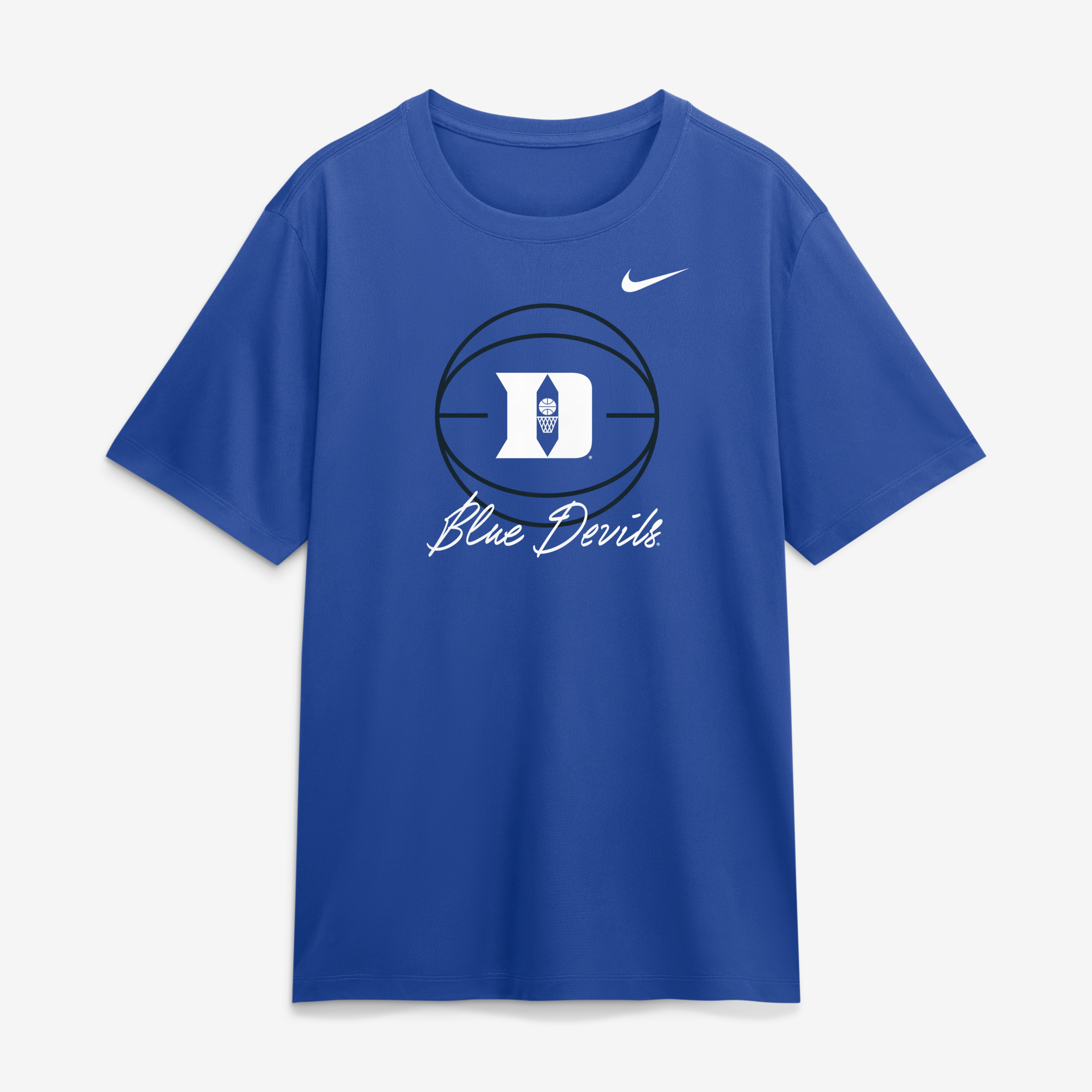 T-shirt Nike Royal Duke Blue Devils Primetime Basketball Icon Legend Dri-FIT pour homme