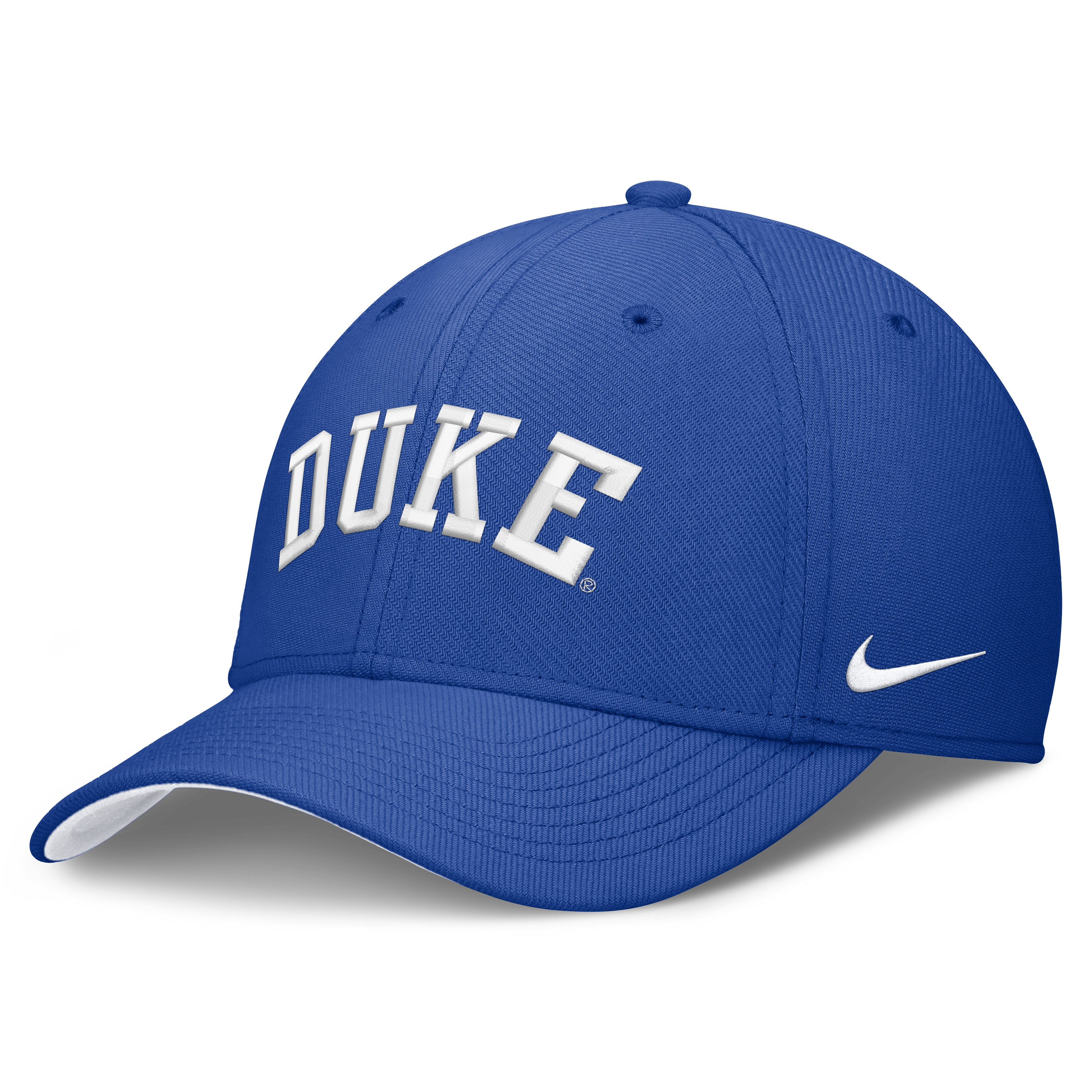 Casquette Nike Royal Duke Blue Devils Primetime Team Rise Dri-FIT Flex pour homme
