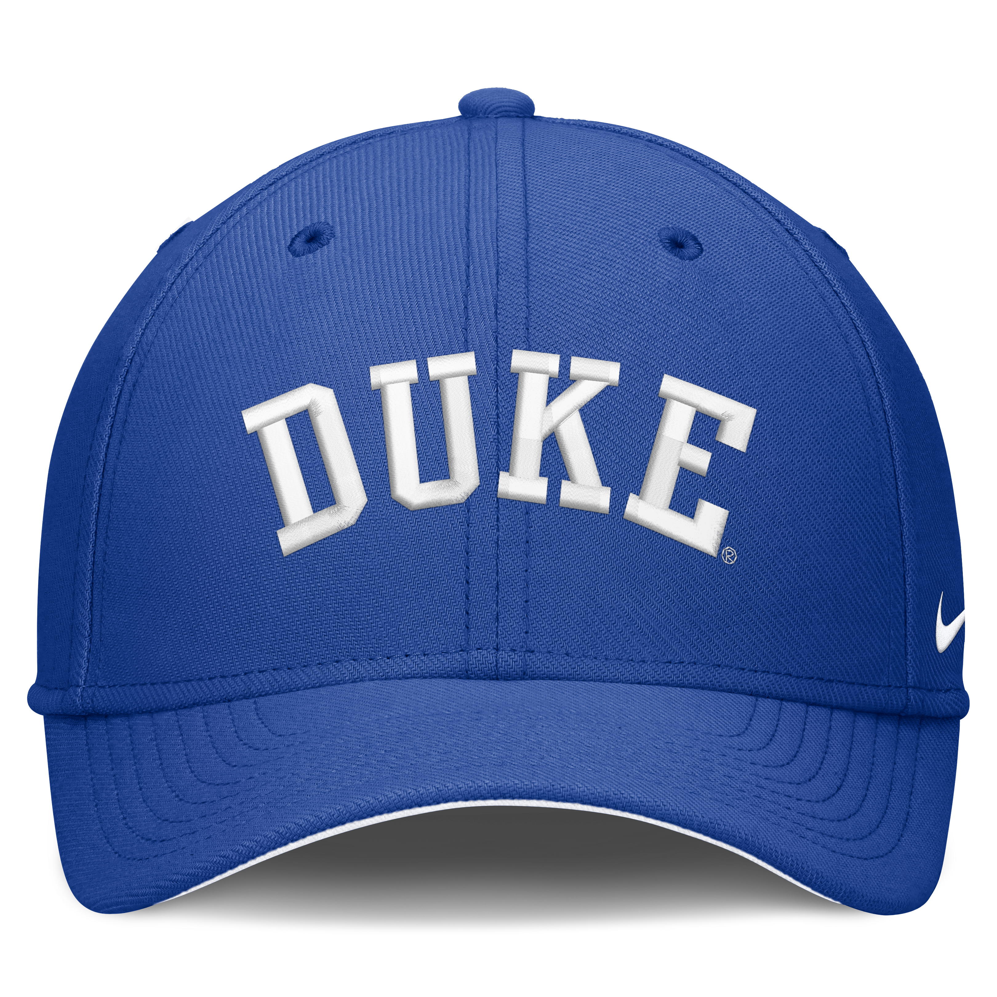 Casquette Nike Royal Duke Blue Devils Primetime Team Rise Dri-FIT Flex pour homme