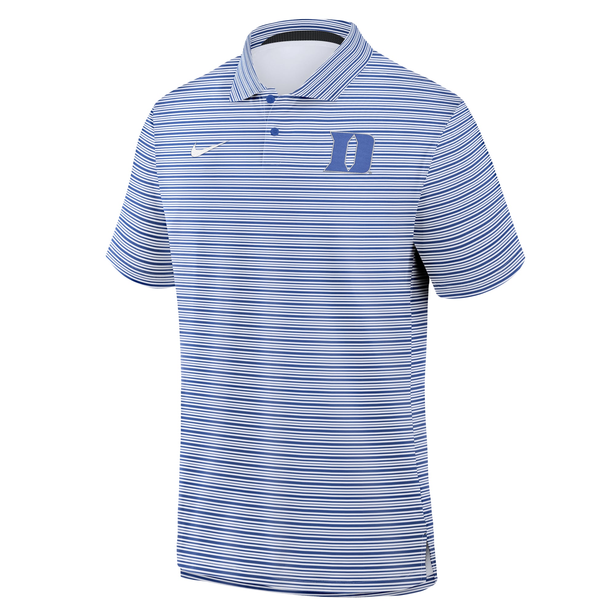 Polo rayé Nike Royal Duke Blue Devils Primetime Vapor Dri-FIT pour homme