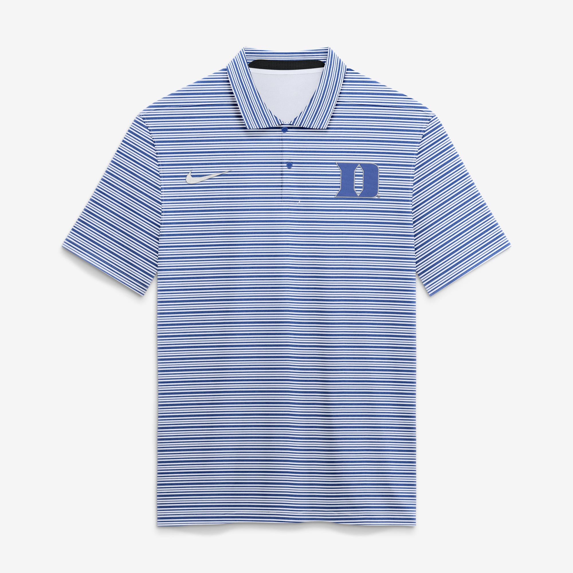 Polo rayé Nike Royal Duke Blue Devils Primetime Vapor Dri-FIT pour homme