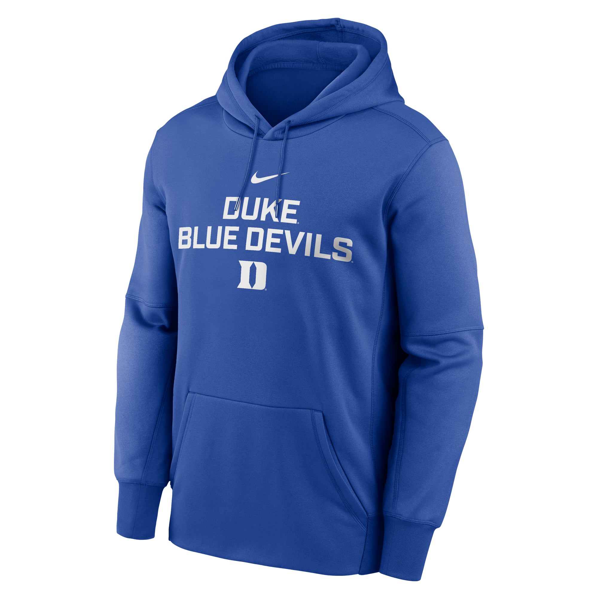 Men's Nike Royal Duke Blue Devils Team Stacked Performance Pullover Hoodie