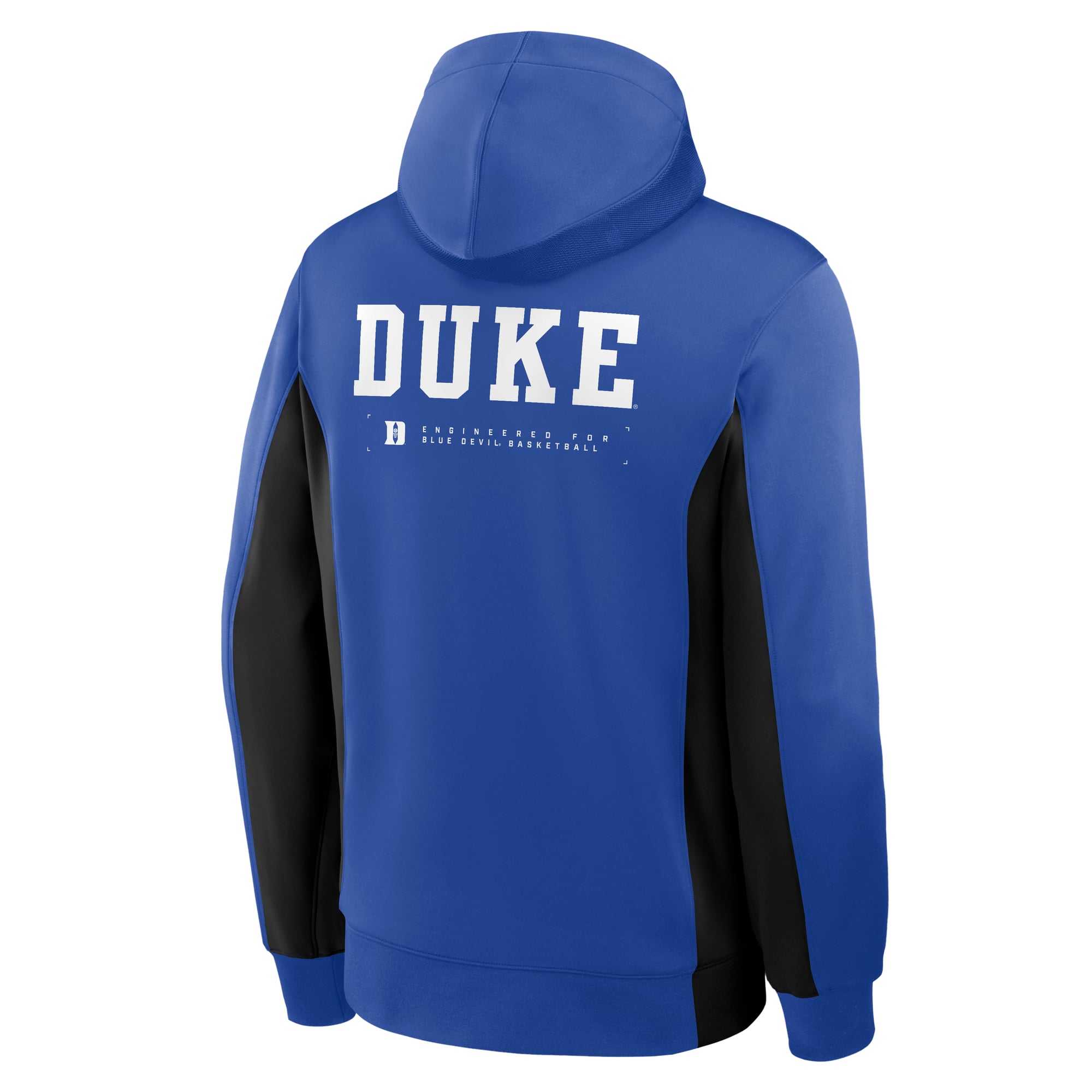 Veste à capuche zippée intégrale Nike Duke Blue Devils Courtside Game Dri-FIT pour homme, bleu royal/noir