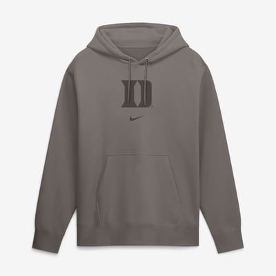  Duke Blue Devils Nike Washed Club Fleece Pullover Hoodie - Stone