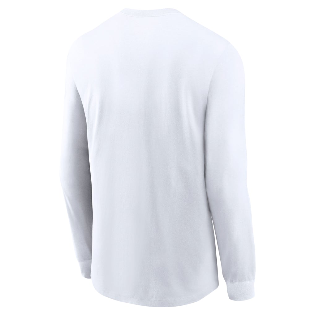 Men's Nike White Duke Blue Devils Basketball Icon Two-Hit Long Sleeve T ...