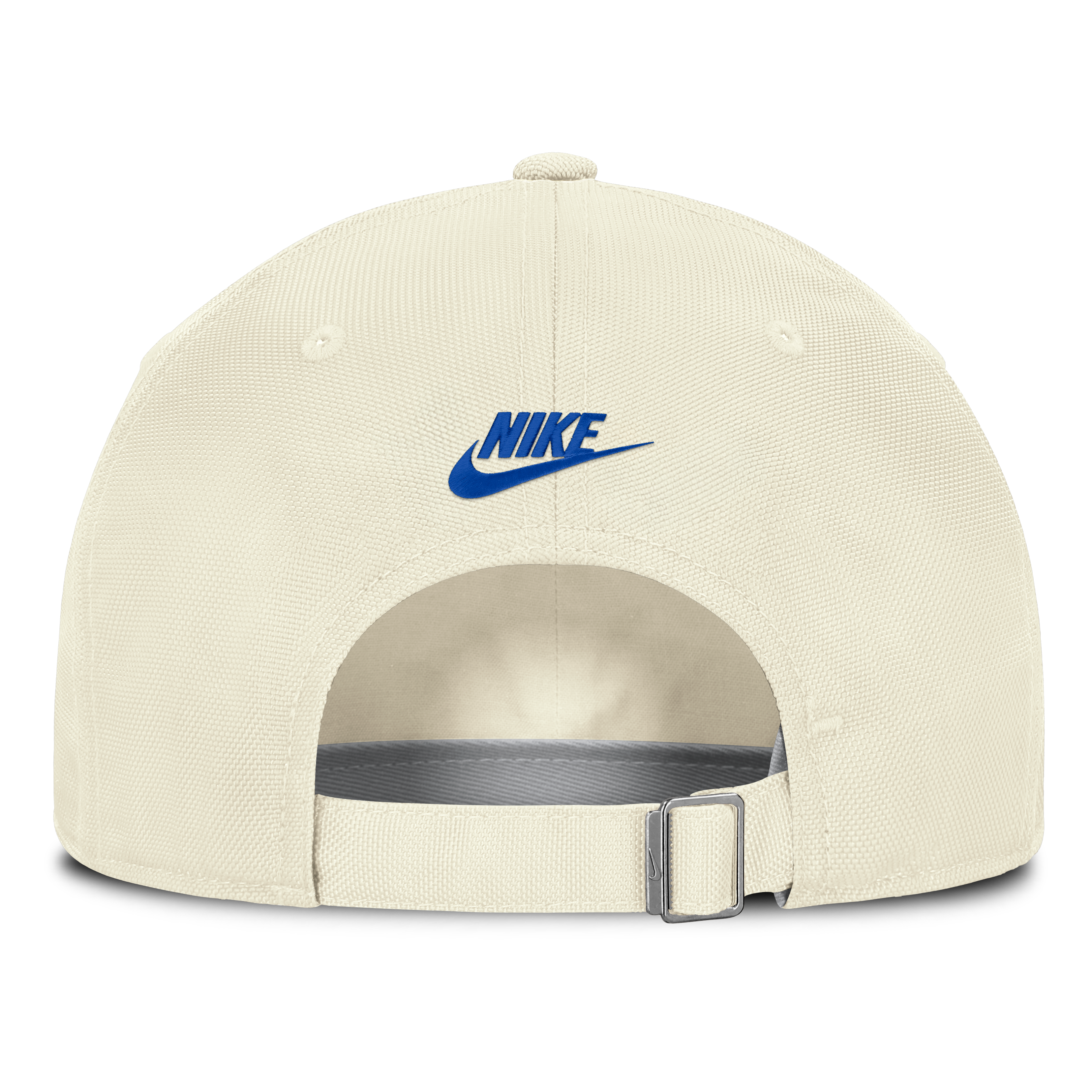 Casquette Nike pour homme, blanche, Duke, Blue Devils, logo Vault, rayée, Club Dri-FIT, ajustable