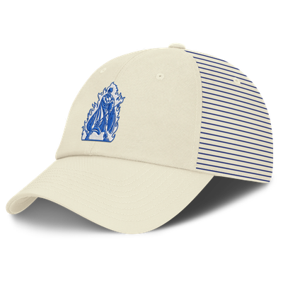 Duke Blue Devils Nike Vault Logo Striped Club Dri-FIT Adjustable Hat - White