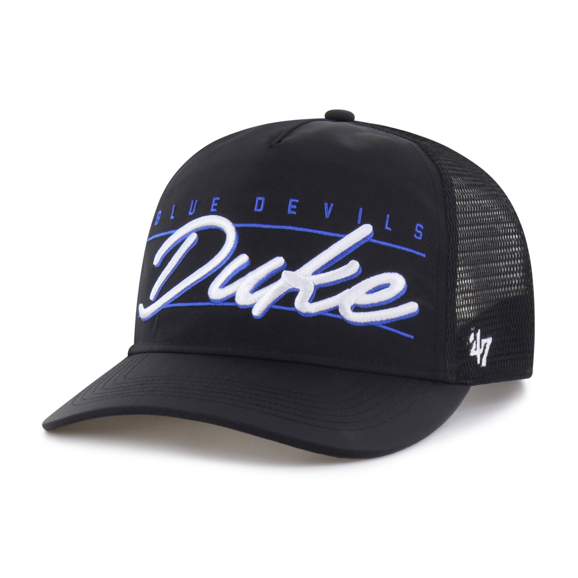 Unisex '47 Black Duke Blue Devils brrr° Condor Mesh Hitch Adjustable Hat