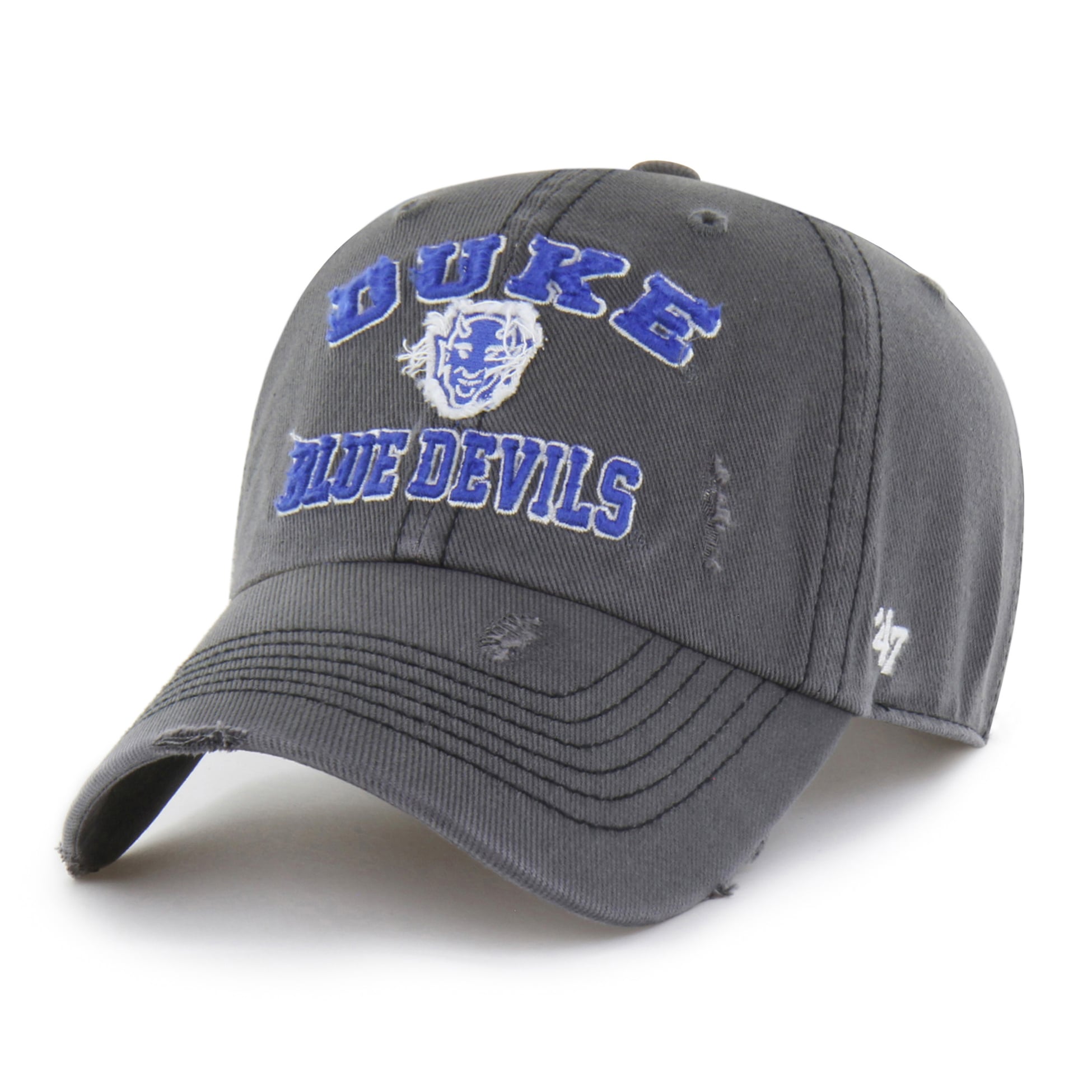 Unisex '47  Charcoal Duke Blue Devils Well-Worn Seymore Clean Up Adjustable Hat