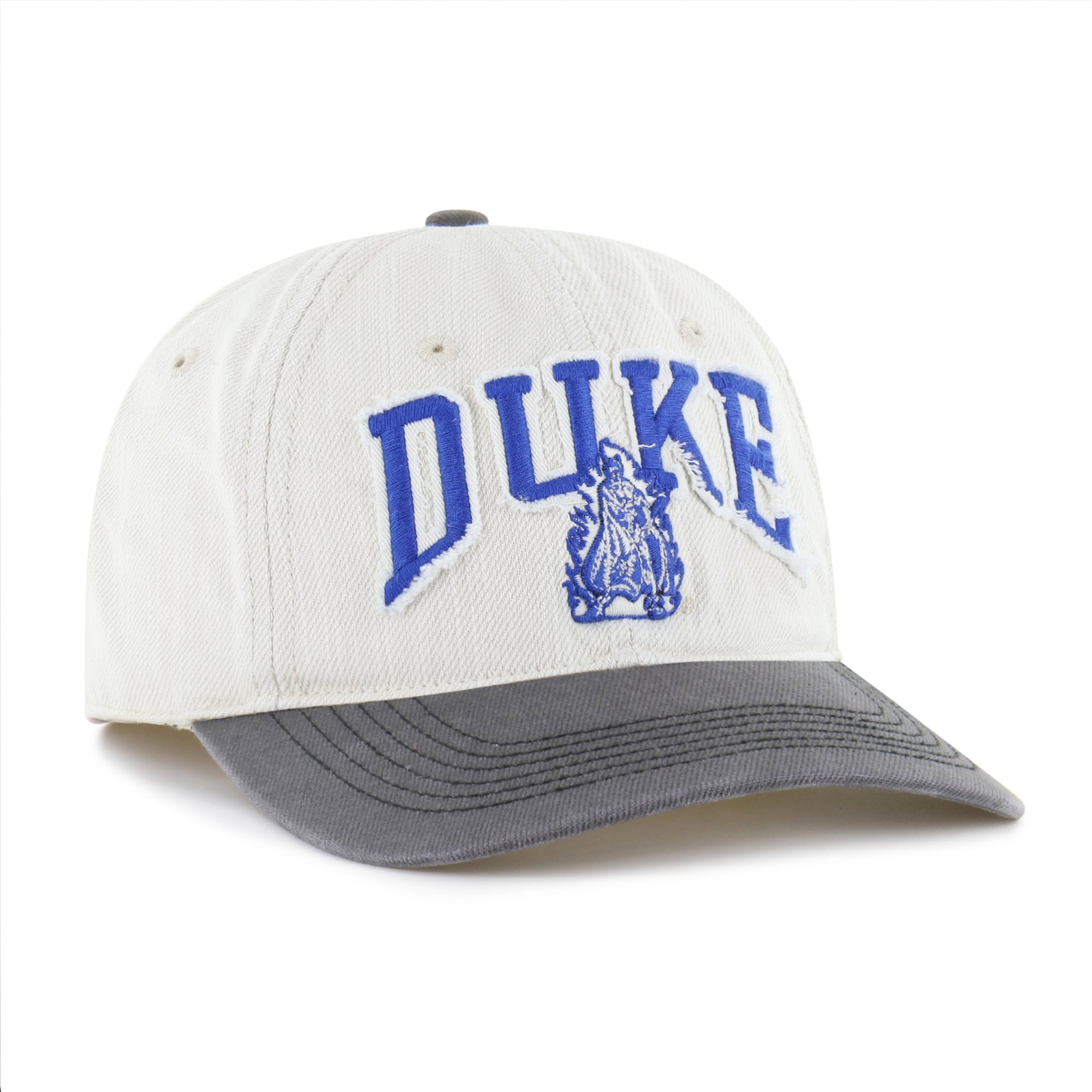 Casquette unisexe '47 Cream Duke Blue Devils Well Worn Clean Up Stretch Fit