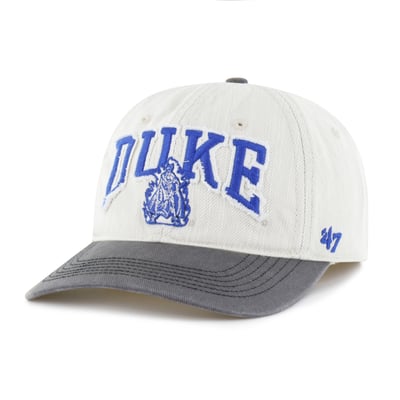  Duke Blue Devils '47 Unisex Well Worn Clean Up Stretch Fit Hat - Cream