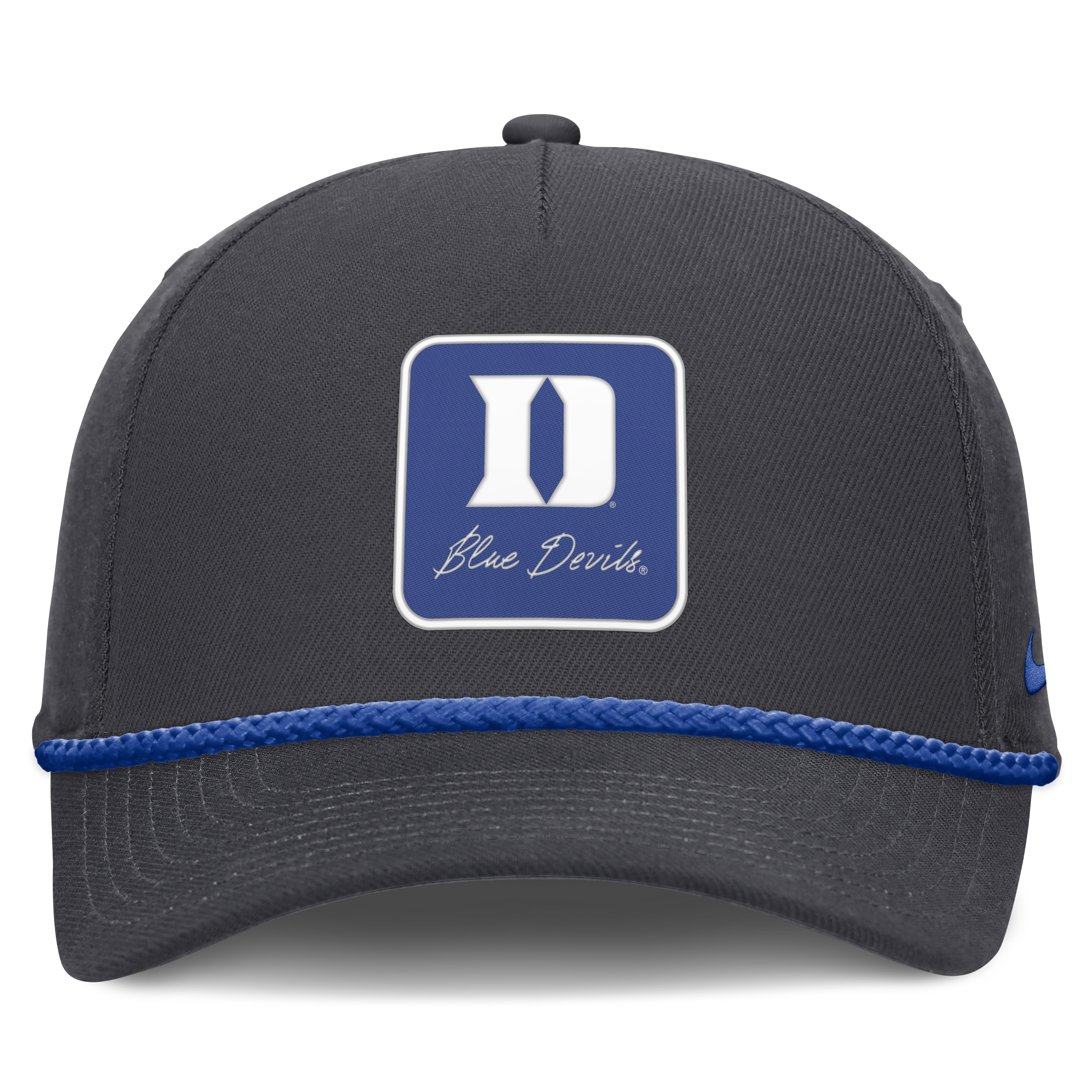 Casquette unisexe Nike anthracite Duke Blue Devils à inscription et taille ajustable