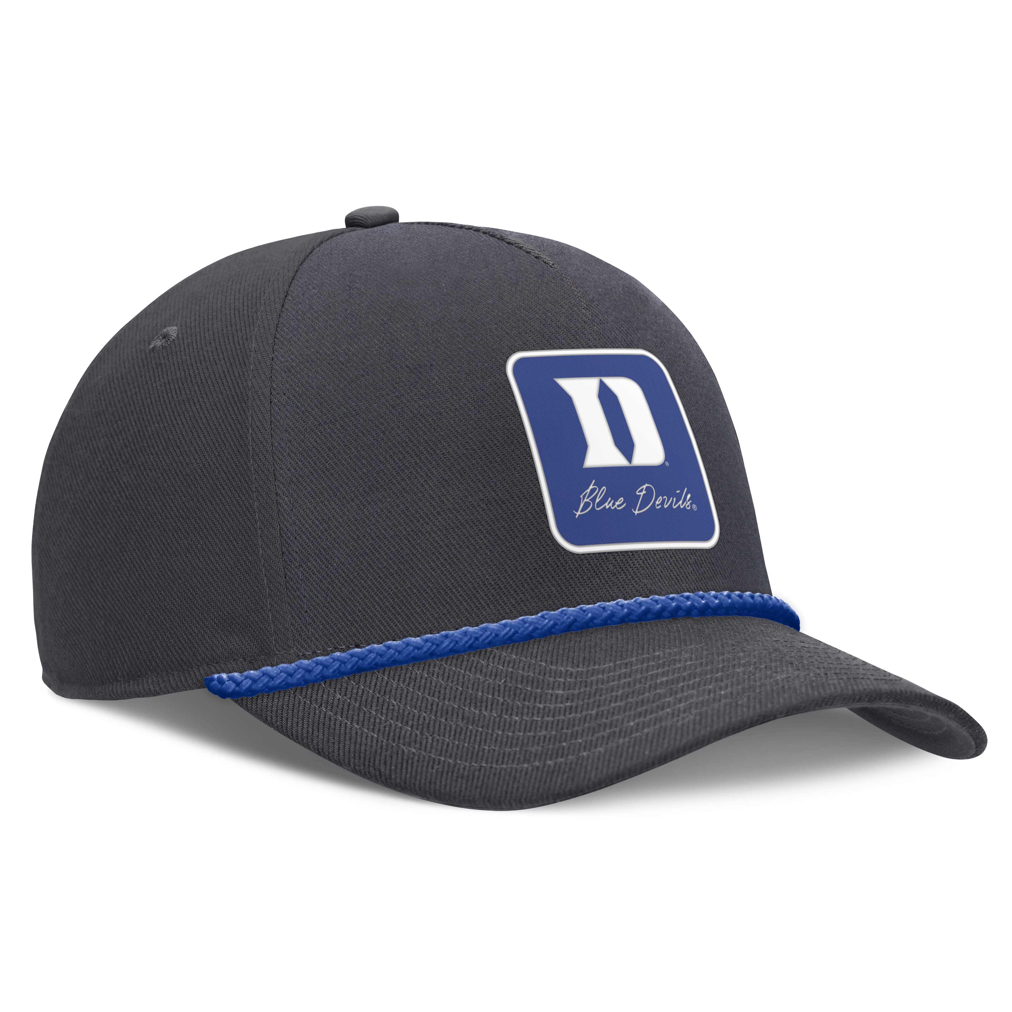 Casquette unisexe Nike anthracite Duke Blue Devils à inscription et taille ajustable