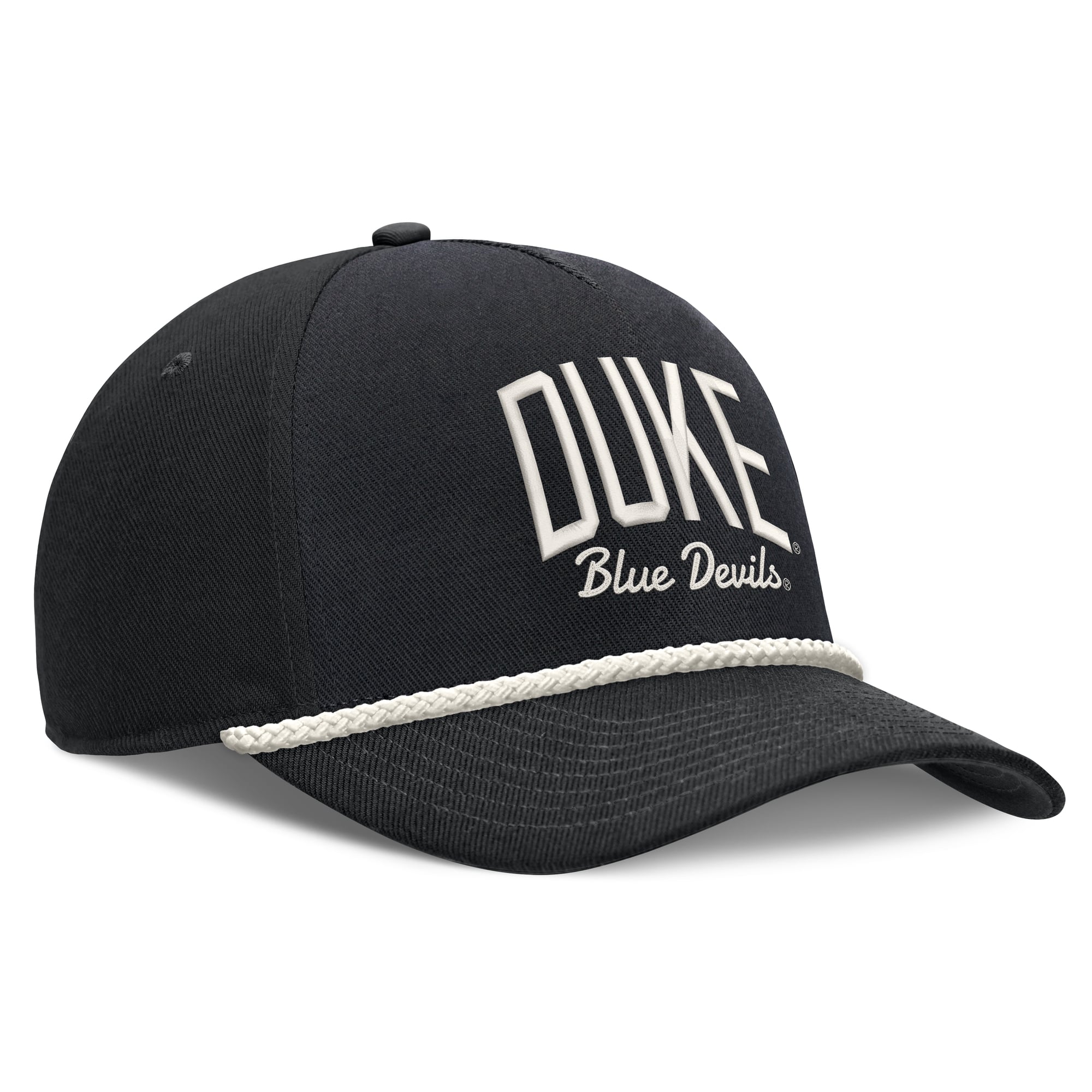 Casquette unisexe Nike noire Duke Blue Devils à lettres et taille ajustable