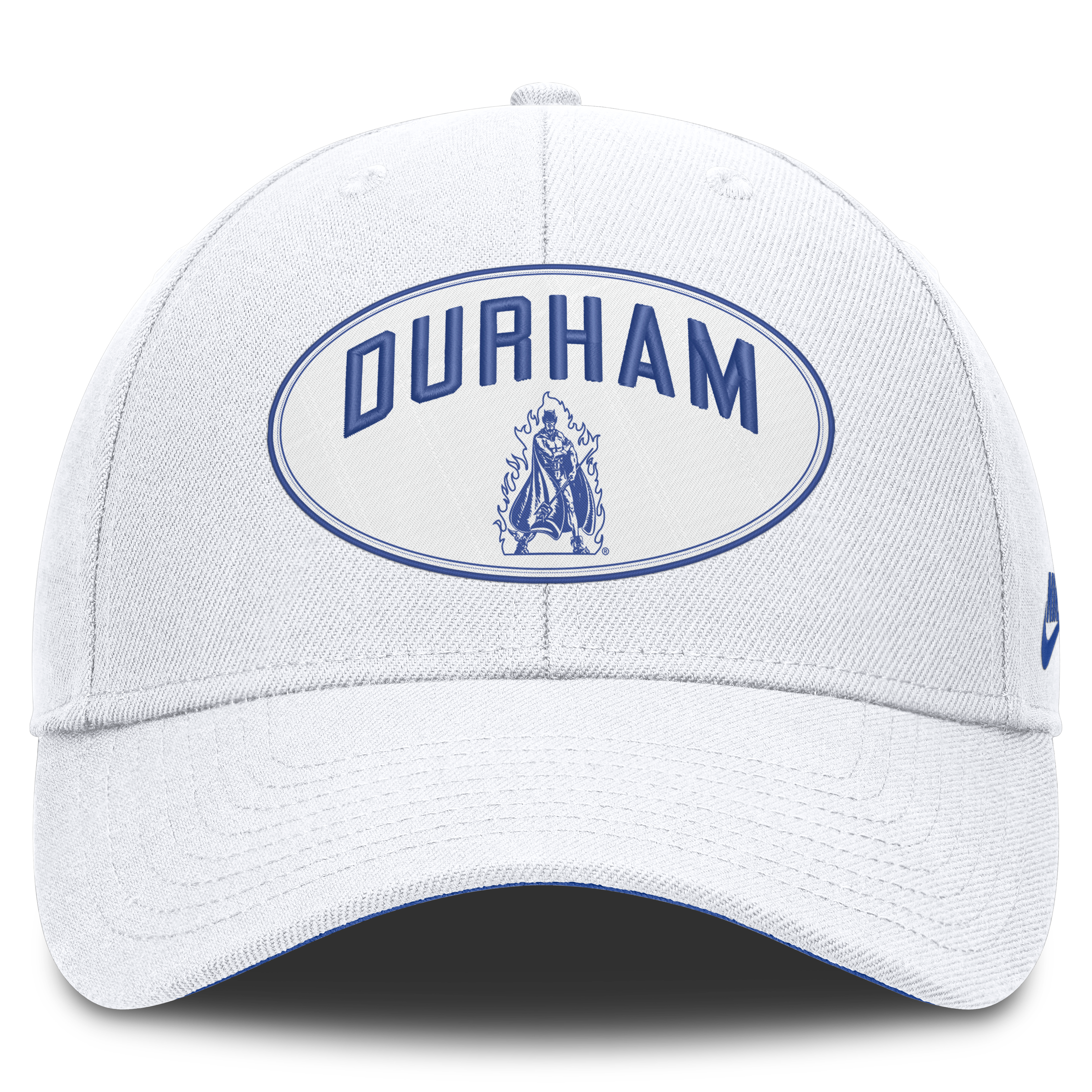Casquette unisexe Nike Off White Duke Blue Devils Legacy Letter & Location Rise ajustable