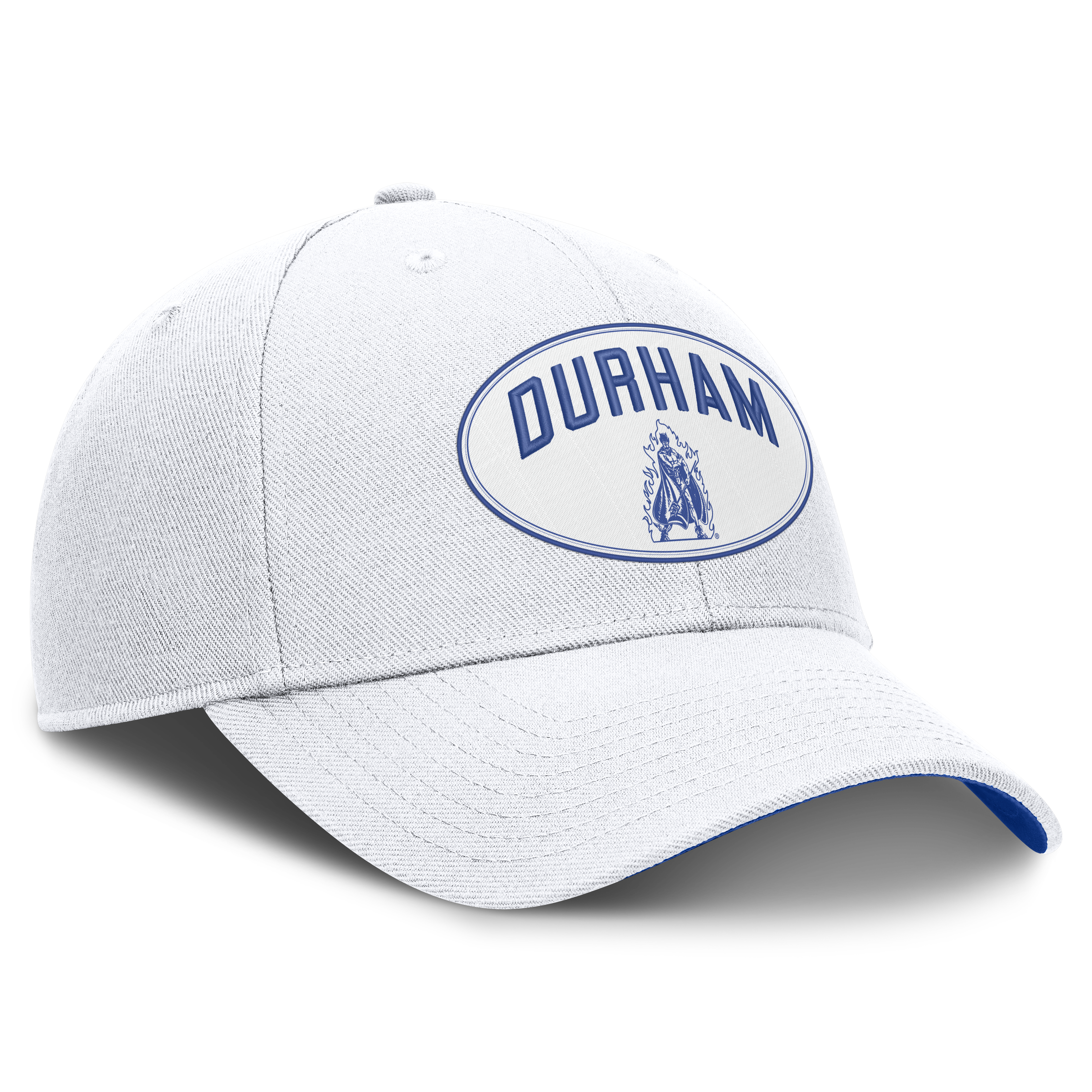 Casquette unisexe Nike Off White Duke Blue Devils Legacy Letter & Location Rise ajustable