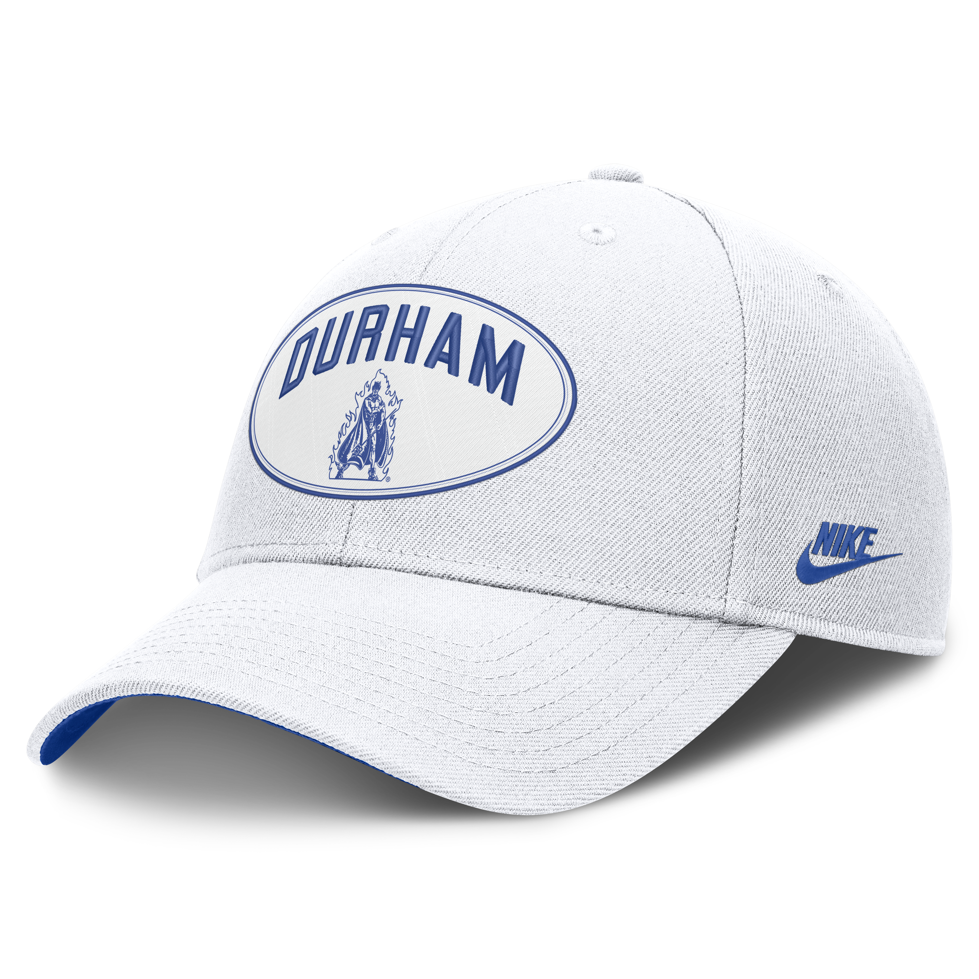Casquette unisexe Nike Off White Duke Blue Devils Legacy Letter & Location Rise ajustable