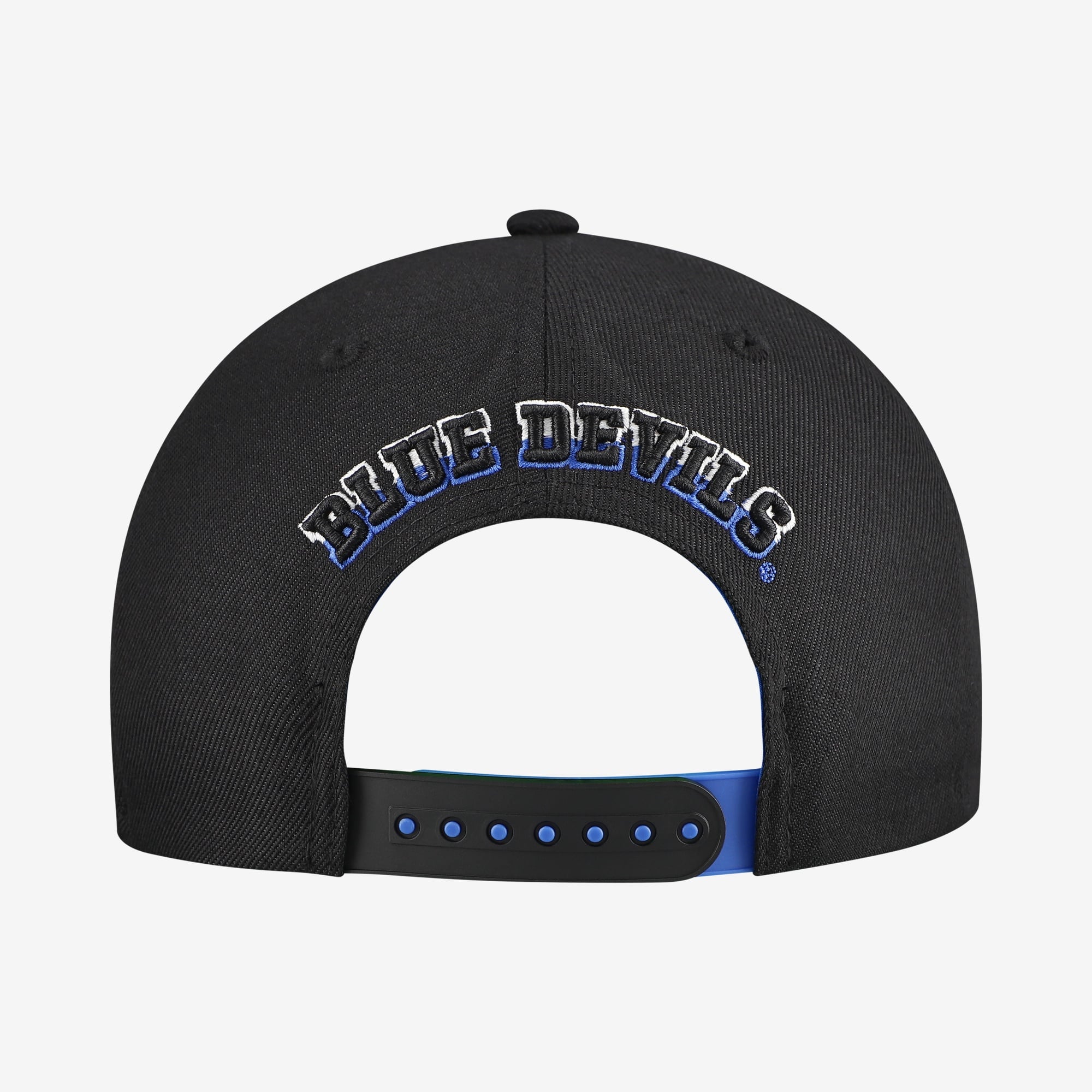 Casquette unisexe Zephyr Black Duke Blue Devils Slice 3D Z11 Snapback