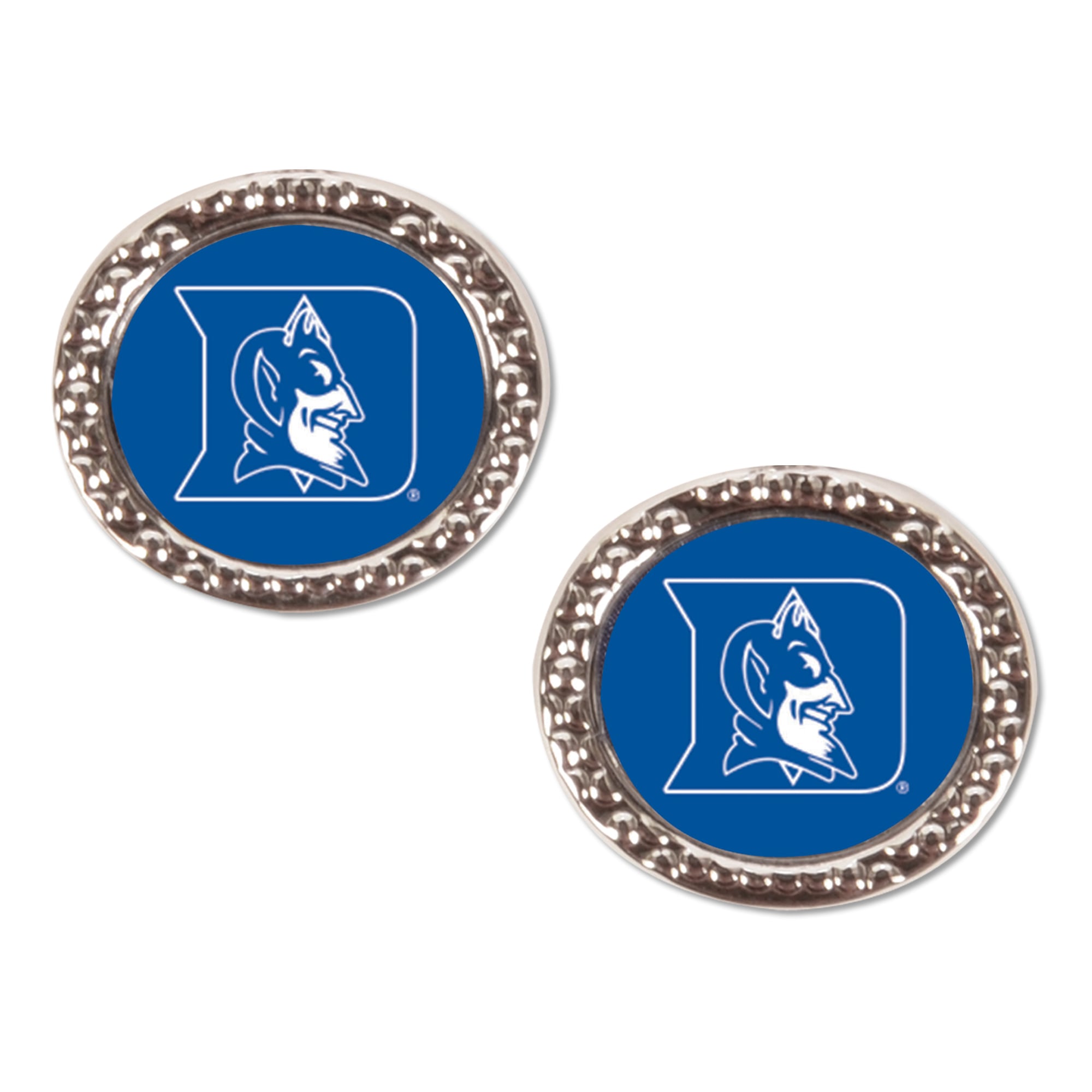 Boucle d'oreille ronde WinCraft Duke Blue Devils Team Post