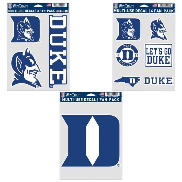 Lot 14 Autocollants Vintage Angelus Duke University Blue Devils - Années 50 - États-Unis