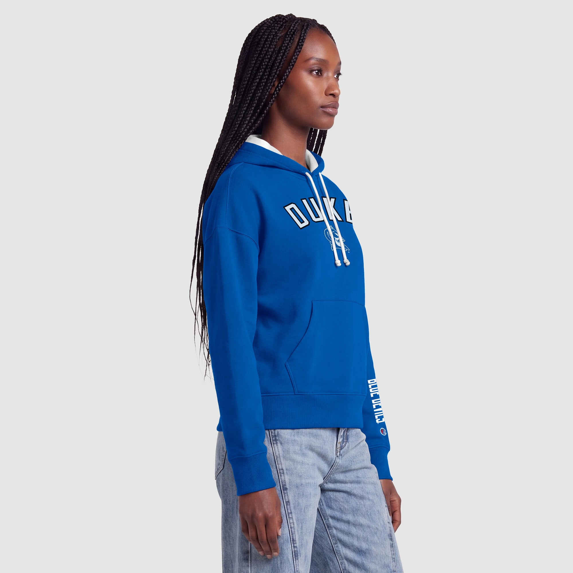 Sweat à capuche polaire Champion Royal Duke Blue Devils pour femme