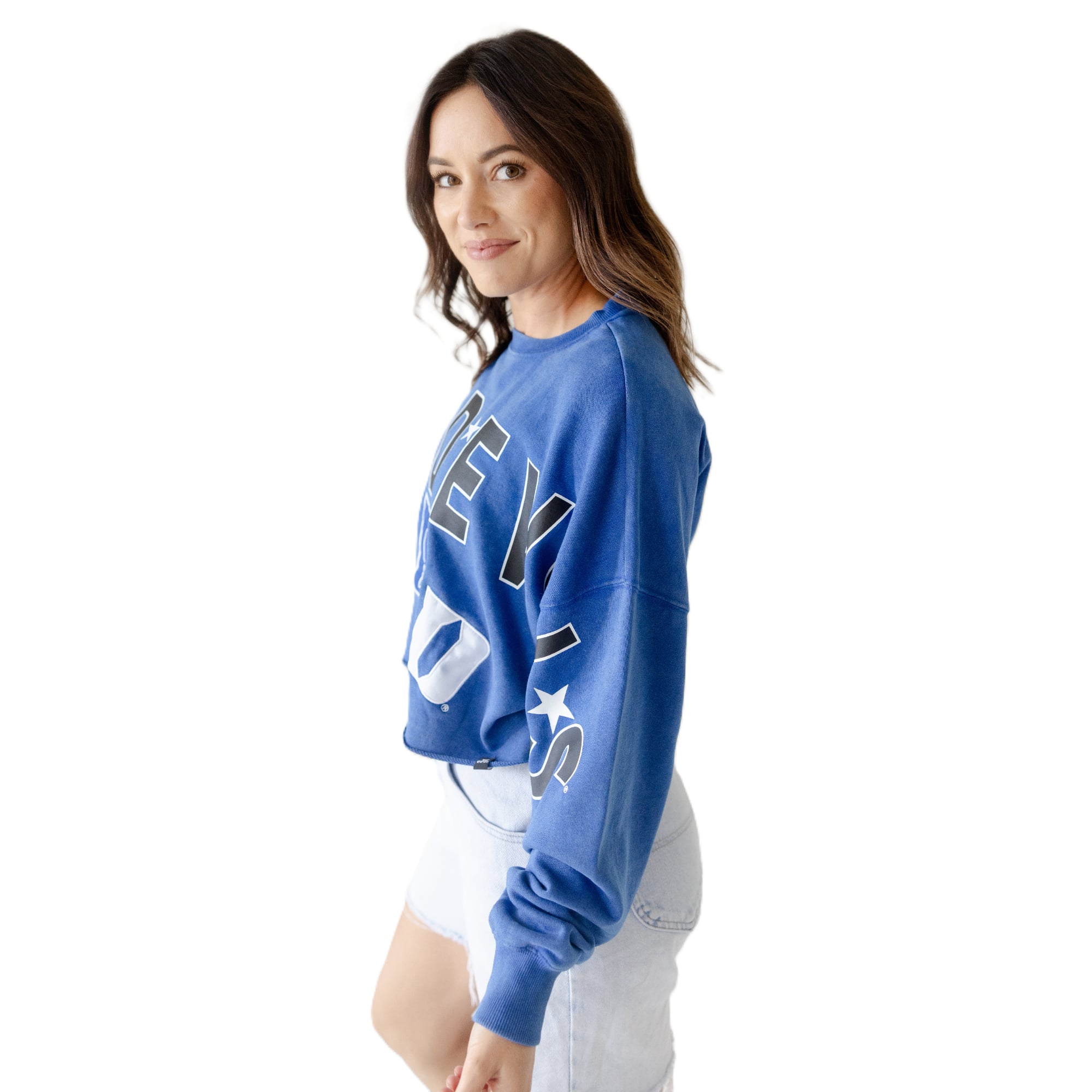 Sweat-shirt à écusson Royal Duke Blue Devils pour femmes, modèle Phipps, idéal les journées de match.