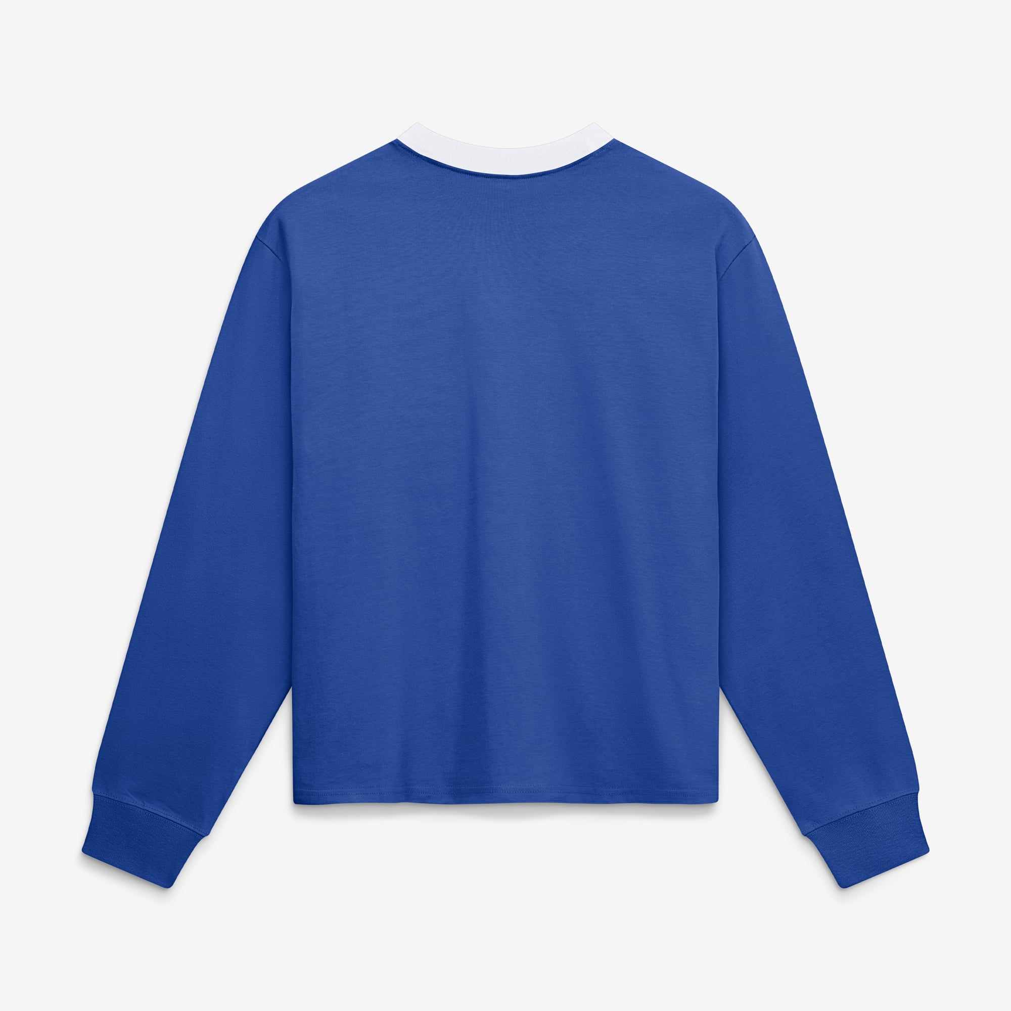T-shirt à manches longues Nike Duke Blue Devils Royal Ringer Boxy pour femme