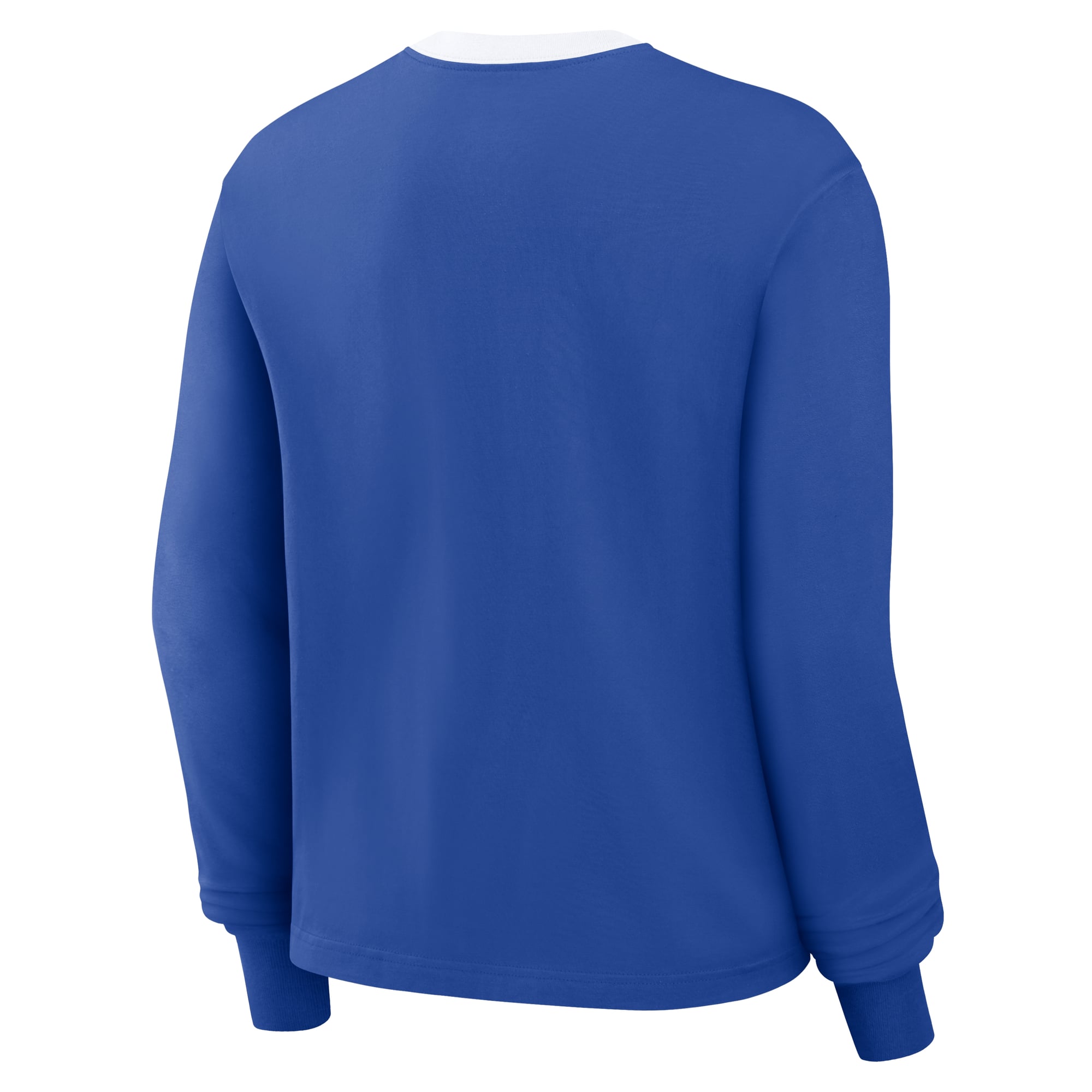 T-shirt à manches longues Nike Duke Blue Devils Royal Ringer Boxy pour femme