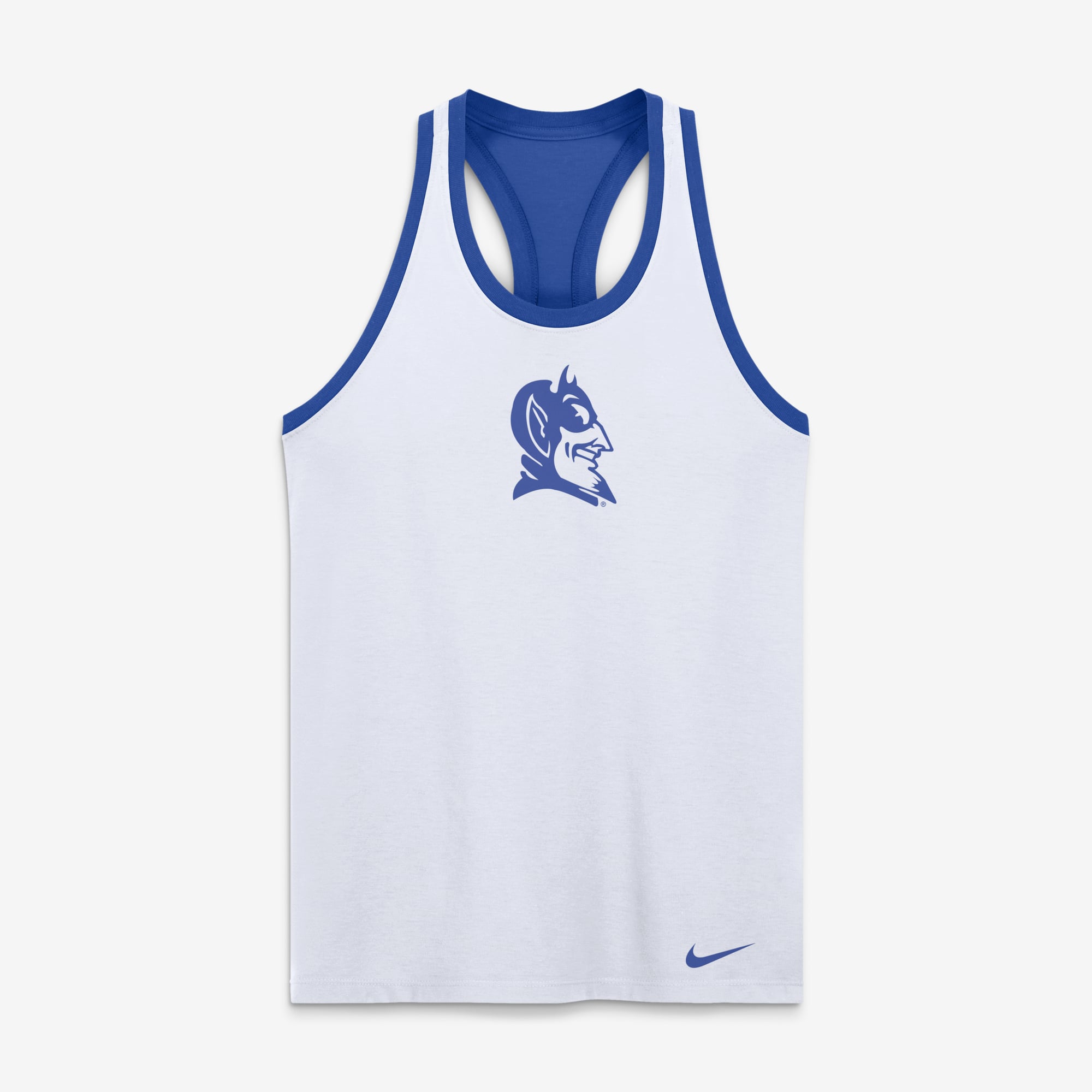 Débardeur réversible dos nageur Nike Duke Blue Devils blanc pour femme