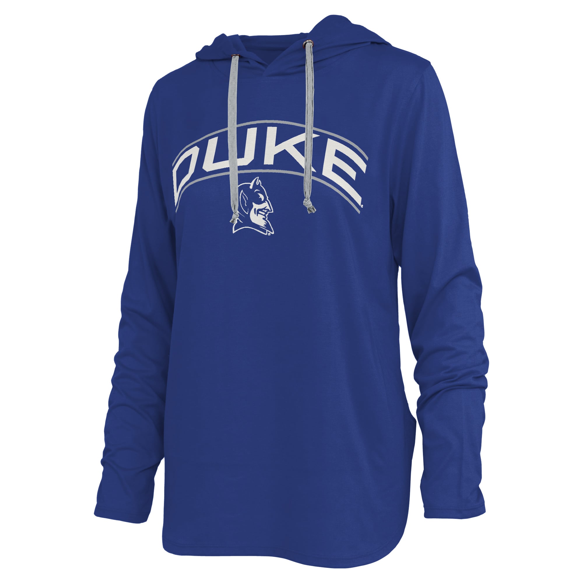 T-shirt à capuche manches longues pour femmes Pressbox Royal Duke Blue Devils Allie