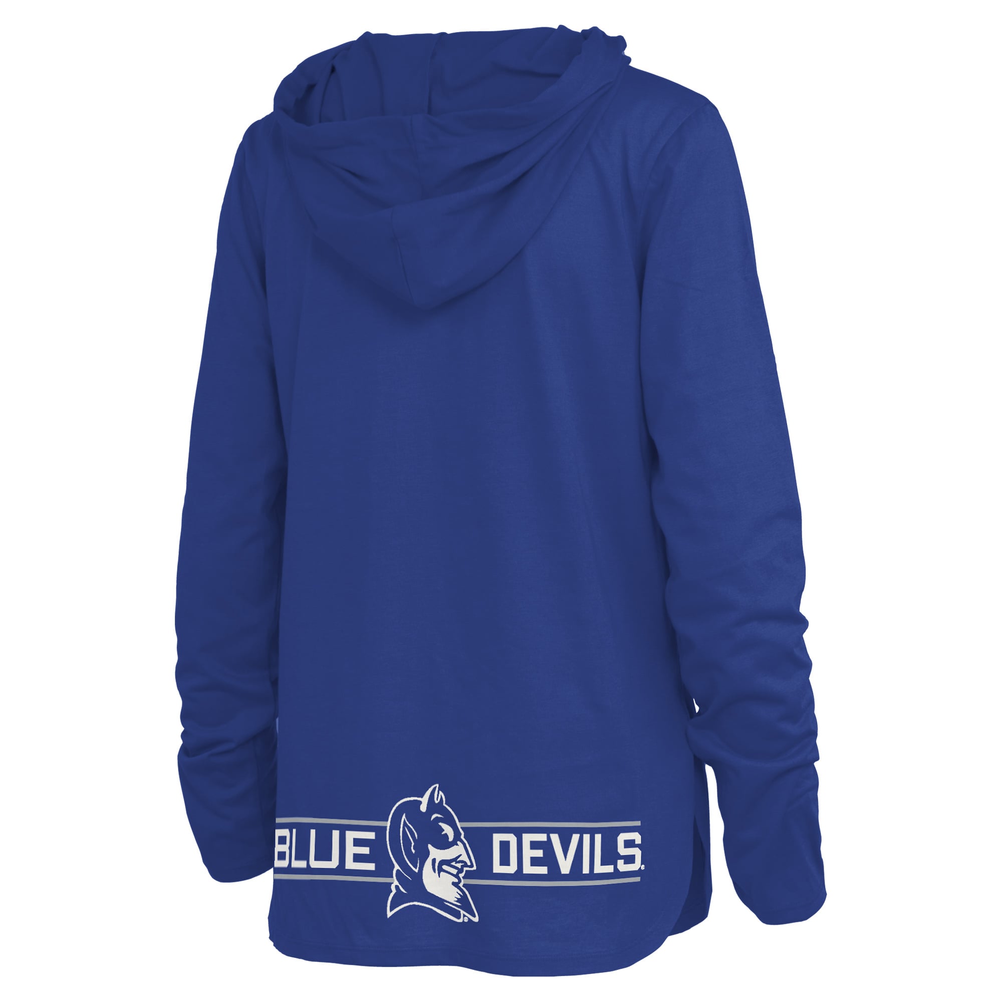 T-shirt à capuche manches longues pour femmes Pressbox Royal Duke Blue Devils Allie