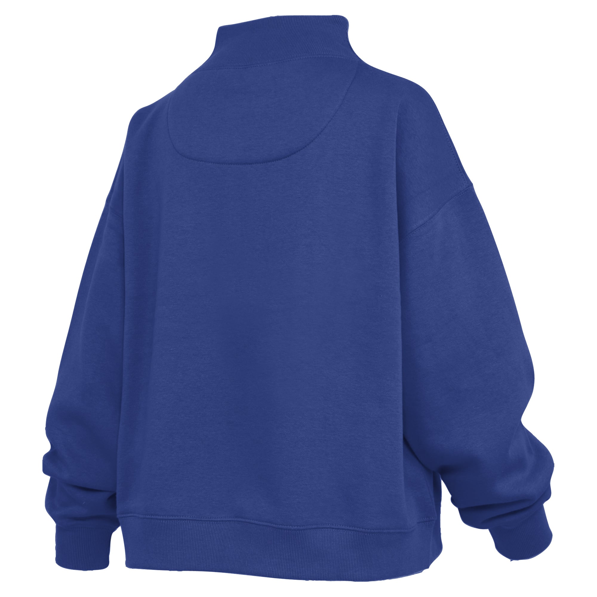 Sweat-shirt à col montant oversize en polaire avec slogan « Royal Duke Blue Devils » pour femme de Pressbox