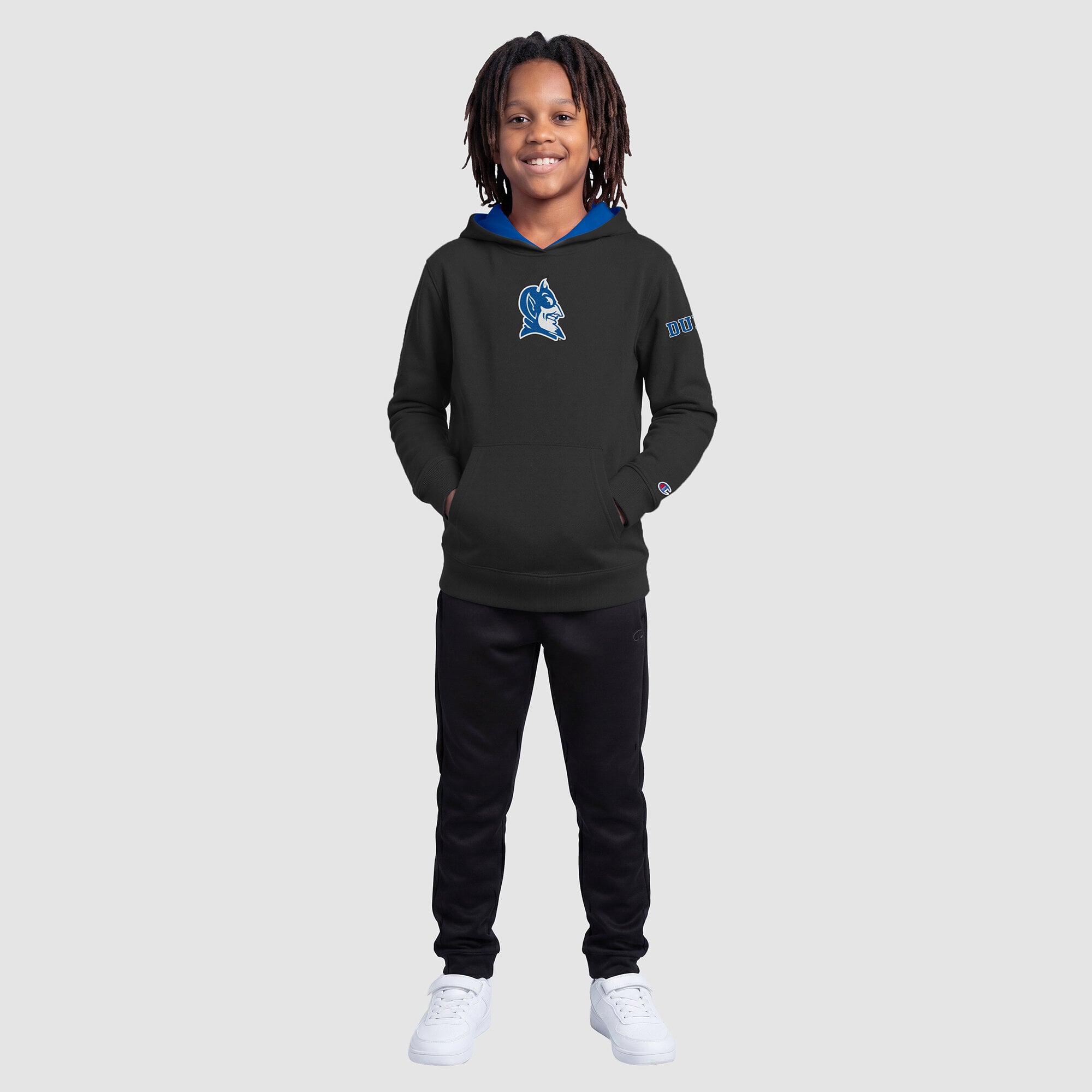 Sweat à capuche polaire Youth Champion Black Duke Blue Devils