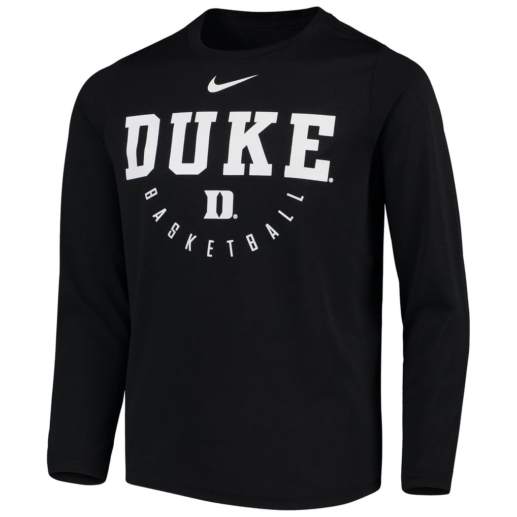 Youth Nike Black Duke Blue Devils Basketball Long Sleeve 