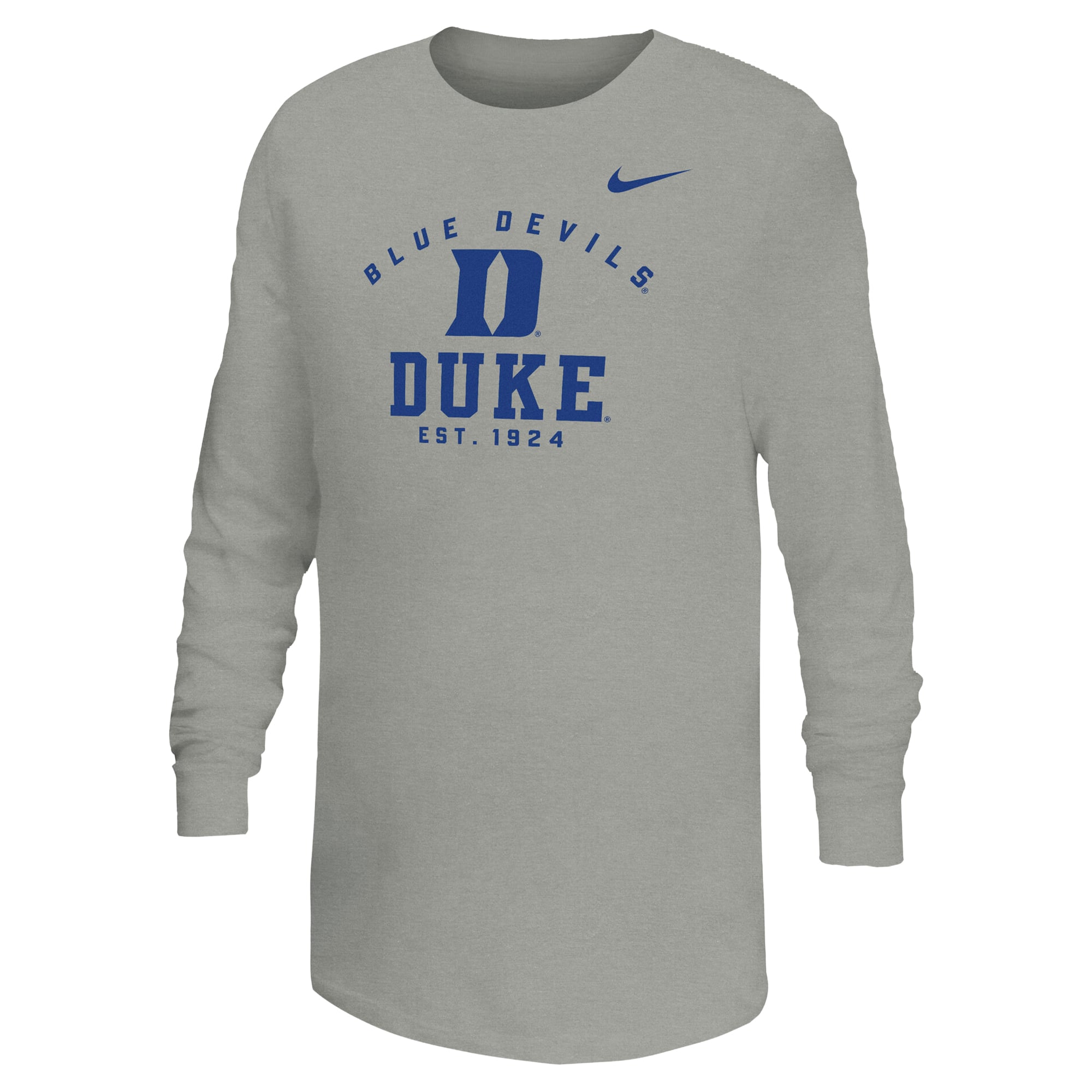 Youth Nike  Gray Duke Blue Devils Legend Dri-FIT Long Sleeve T-Shirt