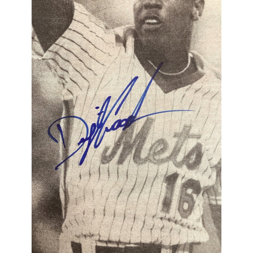 Gooden Dwight Doc Gooden Signed Daily News Newspaper Baseball Mets Autograph TPG