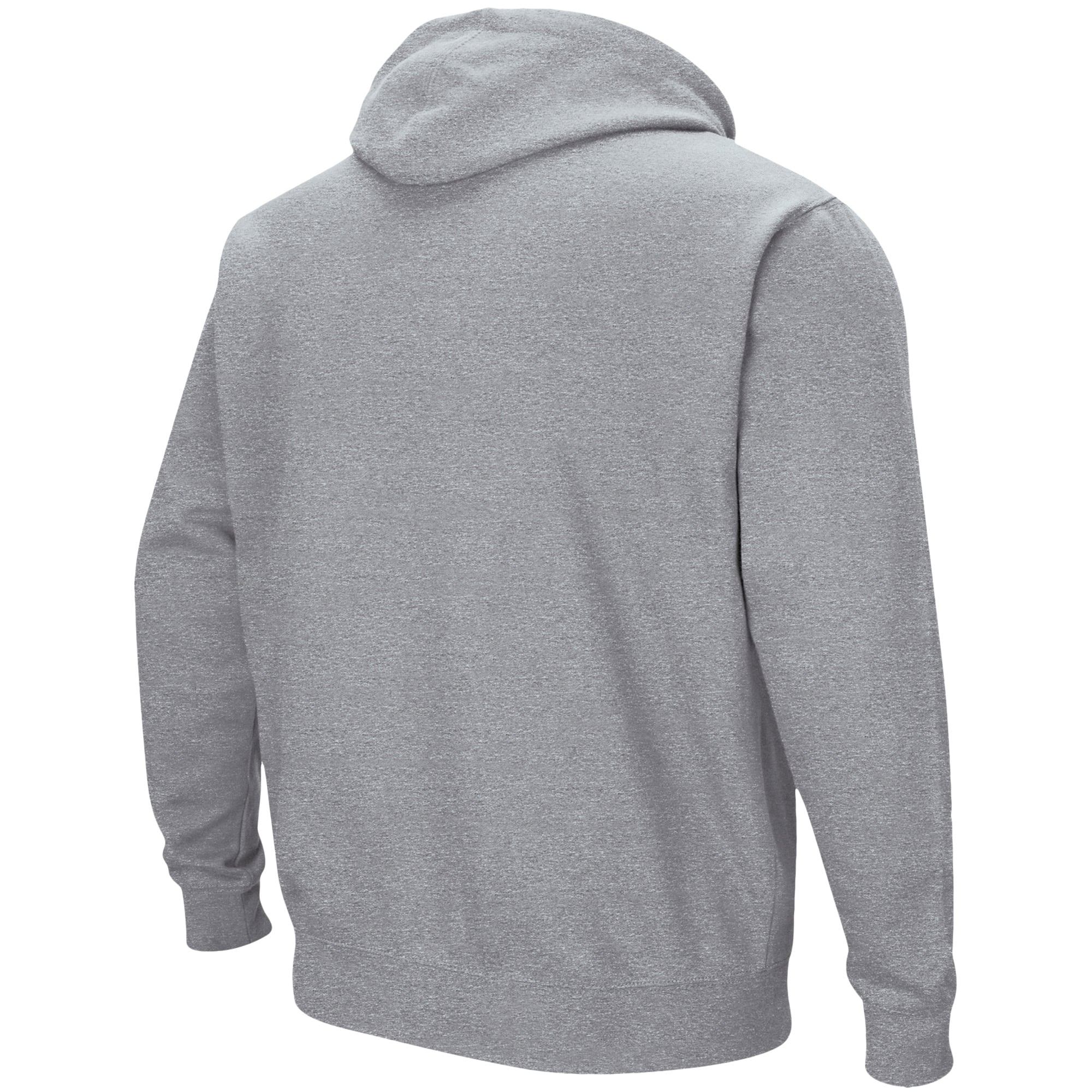 Men's Colosseum Heather Gray Eastern Michigan Eagles Arch & Logo 3.0 Pullover Hoodie