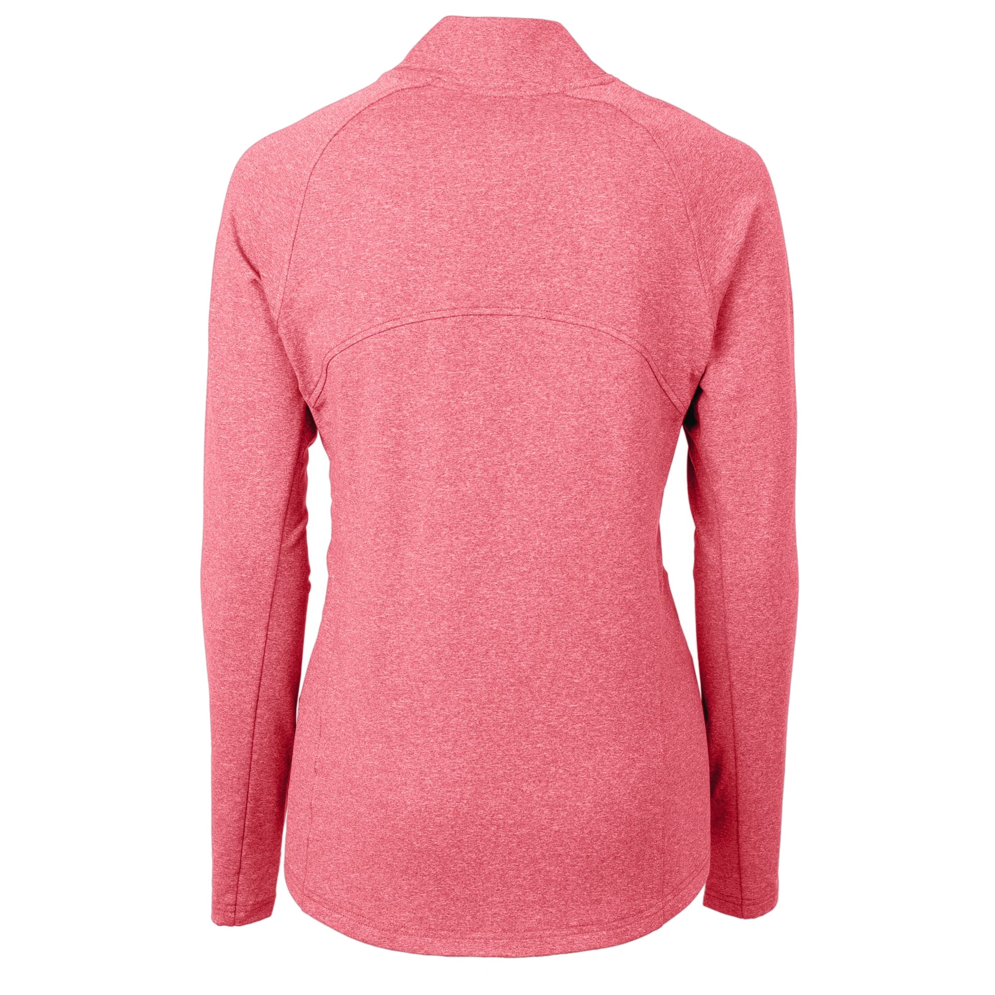 Women's Cutter & Buck  Heather Red Eastern Washington Eagles Adapt Eco Knit Recycled Full-Zip Jacket
