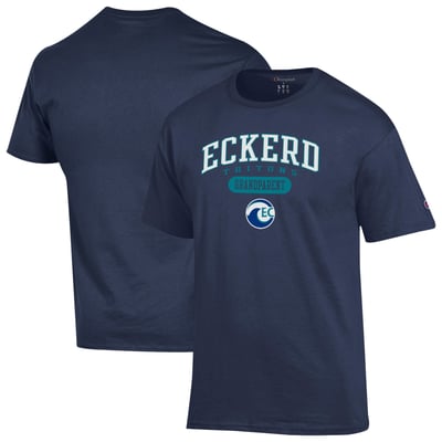 Eckerd Tritons Champion Unisex Grandparent Pill Box Jersey T-Shirt - Navy