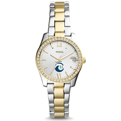  Eckerd Tritons Fossil Women's Scarlette Mini Two-Tone Stainless Steel Watch - Silver/Gold