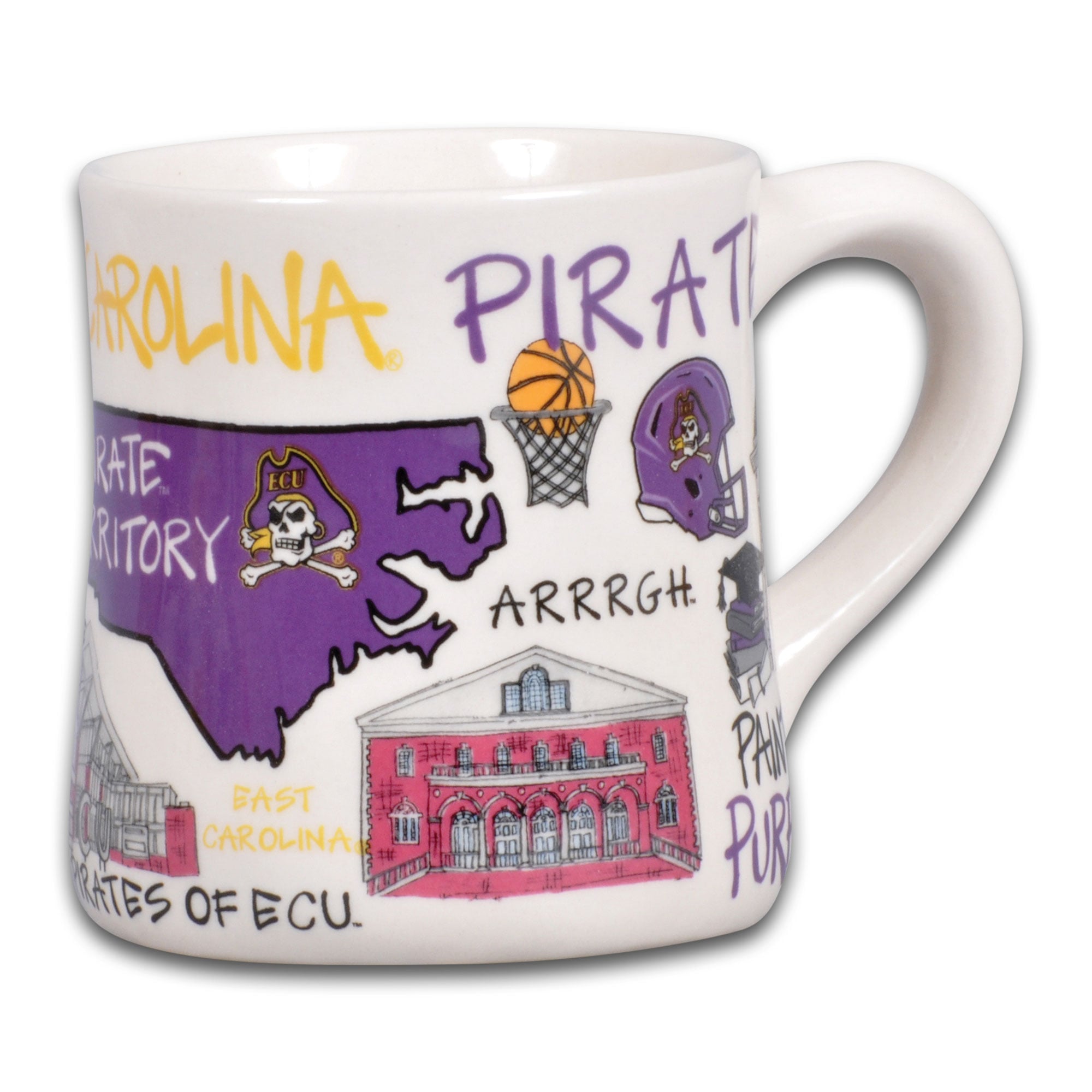 Mug en céramique ECU Pirates Icon 20 oz.