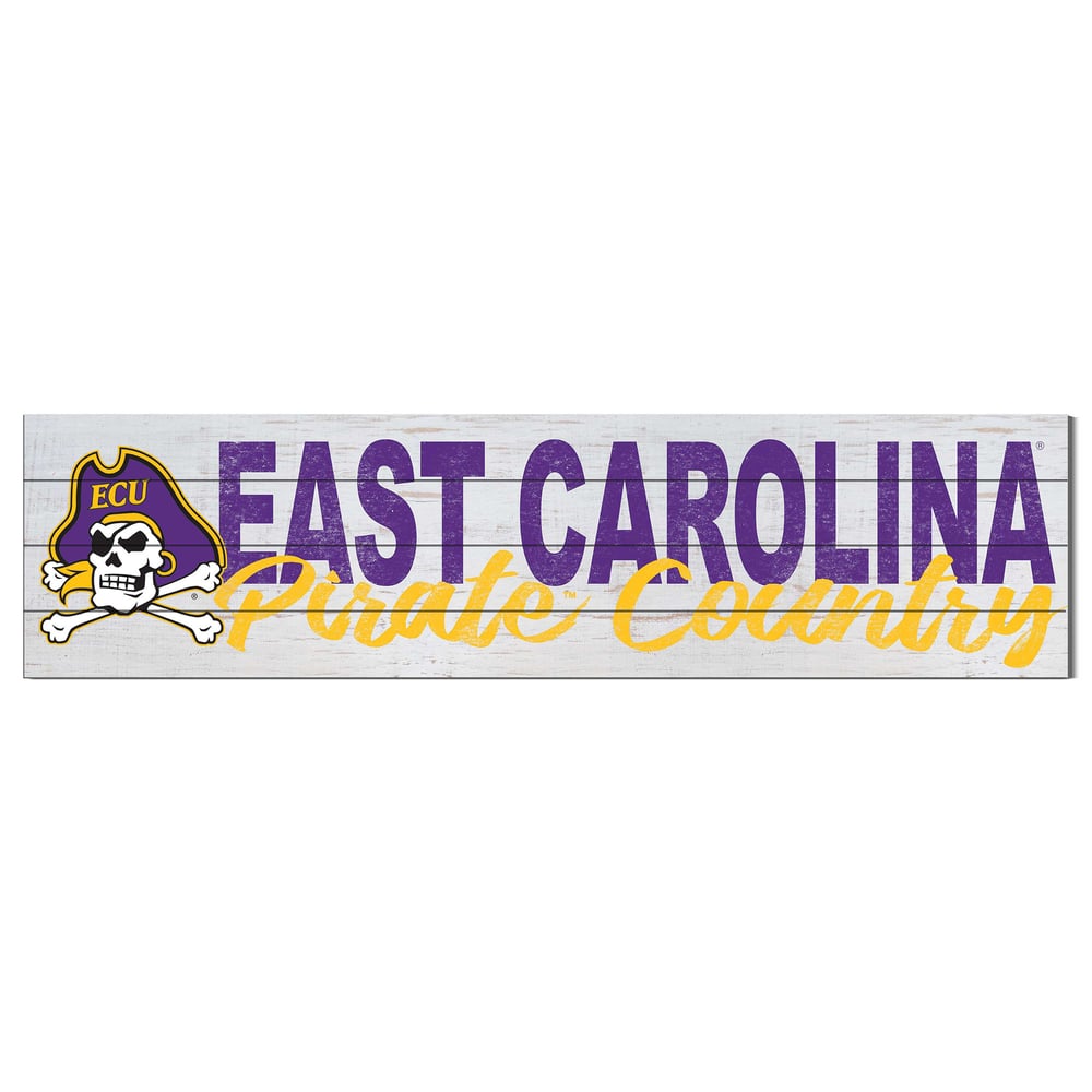 ECU Pirates 10'' x 40'' Logo Sign