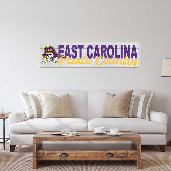 ECU Pirates 10'' x 40'' Logo Sign