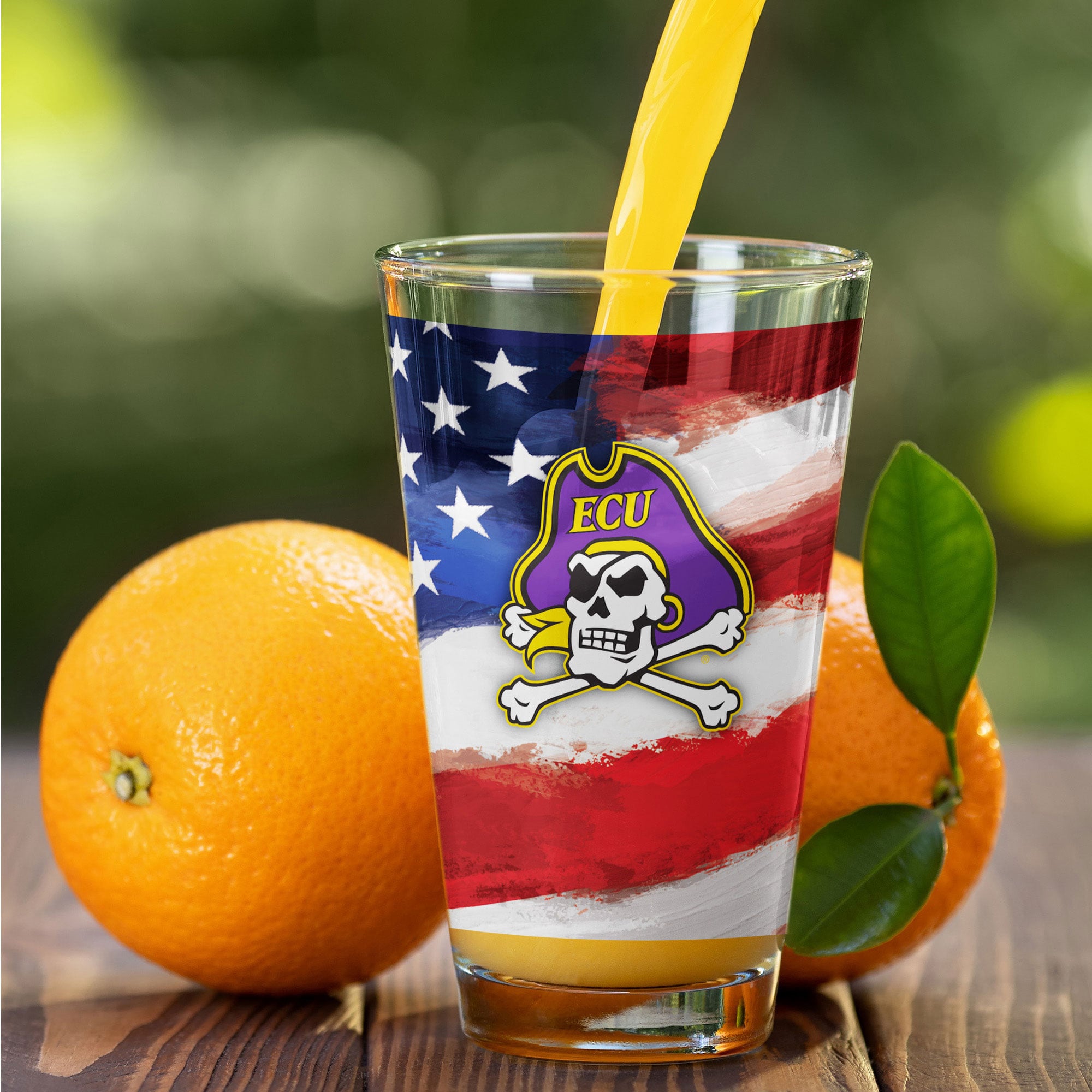 ECU Pirates Two-Pack 16oz. Americana Pint Glass Set