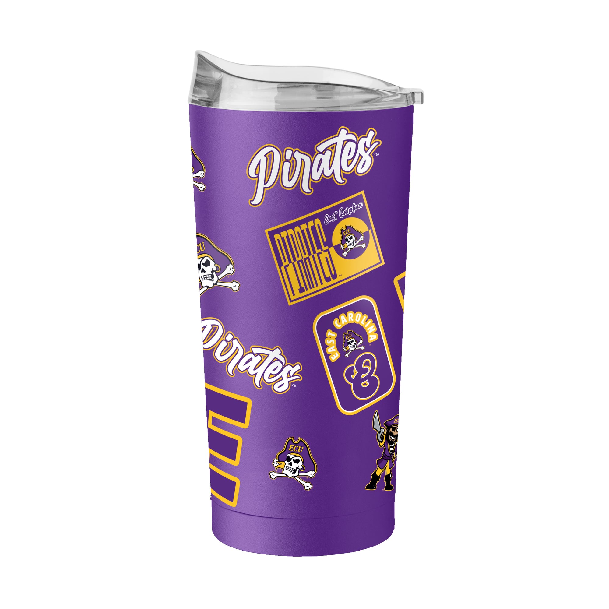 Logo Brands  ECU Pirates 20oz. Dreamweave Powder Coat Tumbler