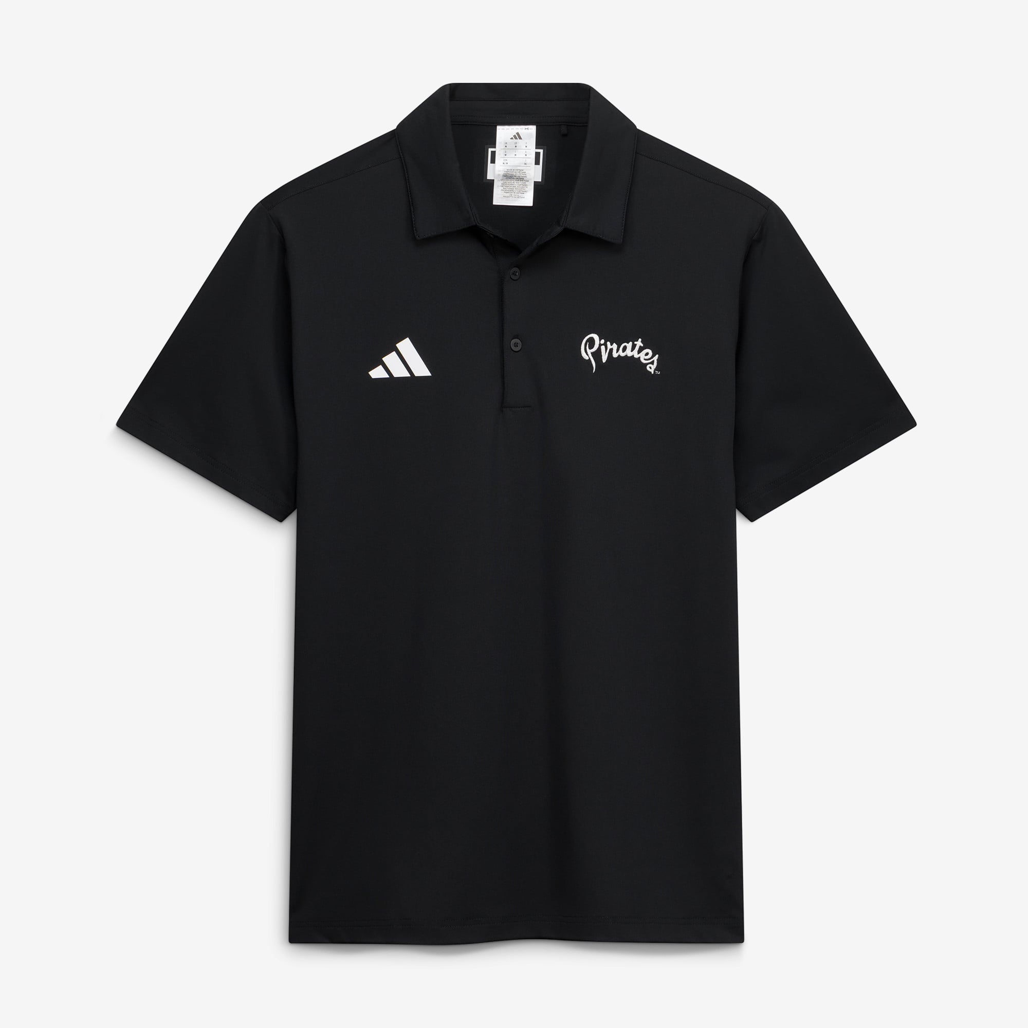 Men's adidas  Black ECU Pirates Retro Ultimate365 Solid Polo