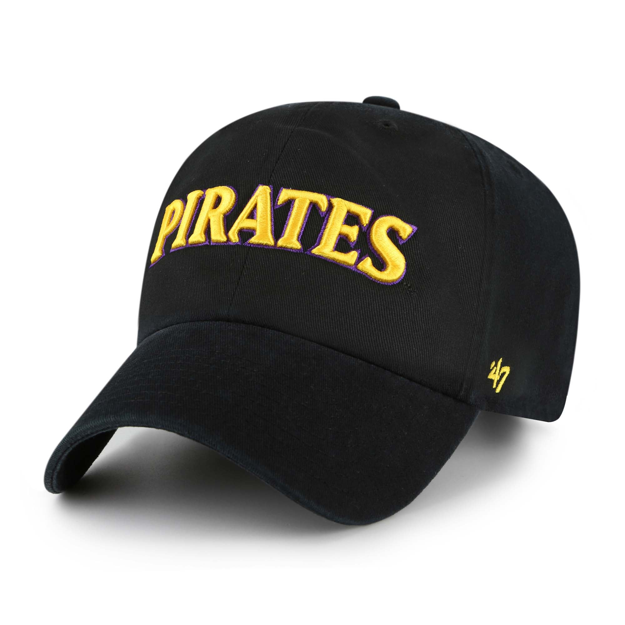 Casquette unisexe '47 ECU Pirates noire Clean Up ajustable
