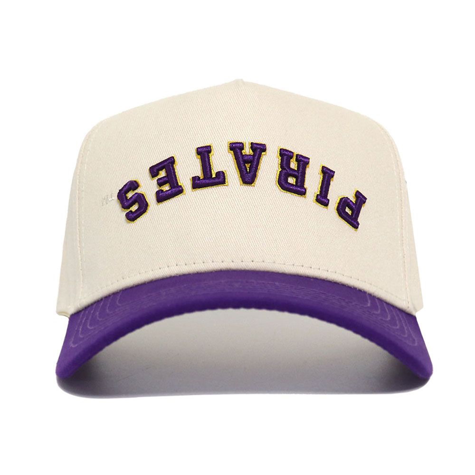 Casquette unisexe No Rivals Natural/Purple ECU Pirates Upside Down Classic Colors ajustable